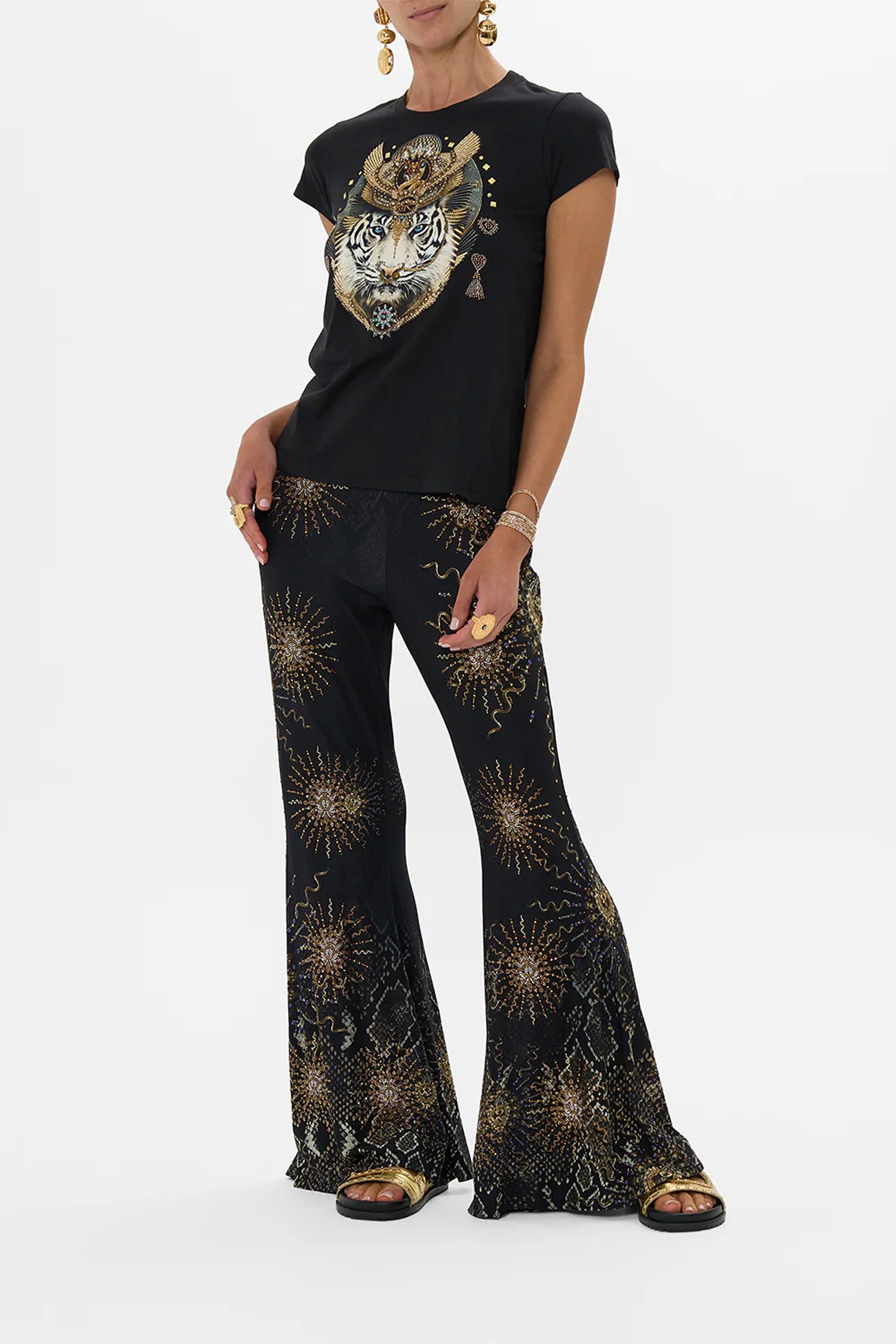 CAMILLA JERSEY FLARED PANT
