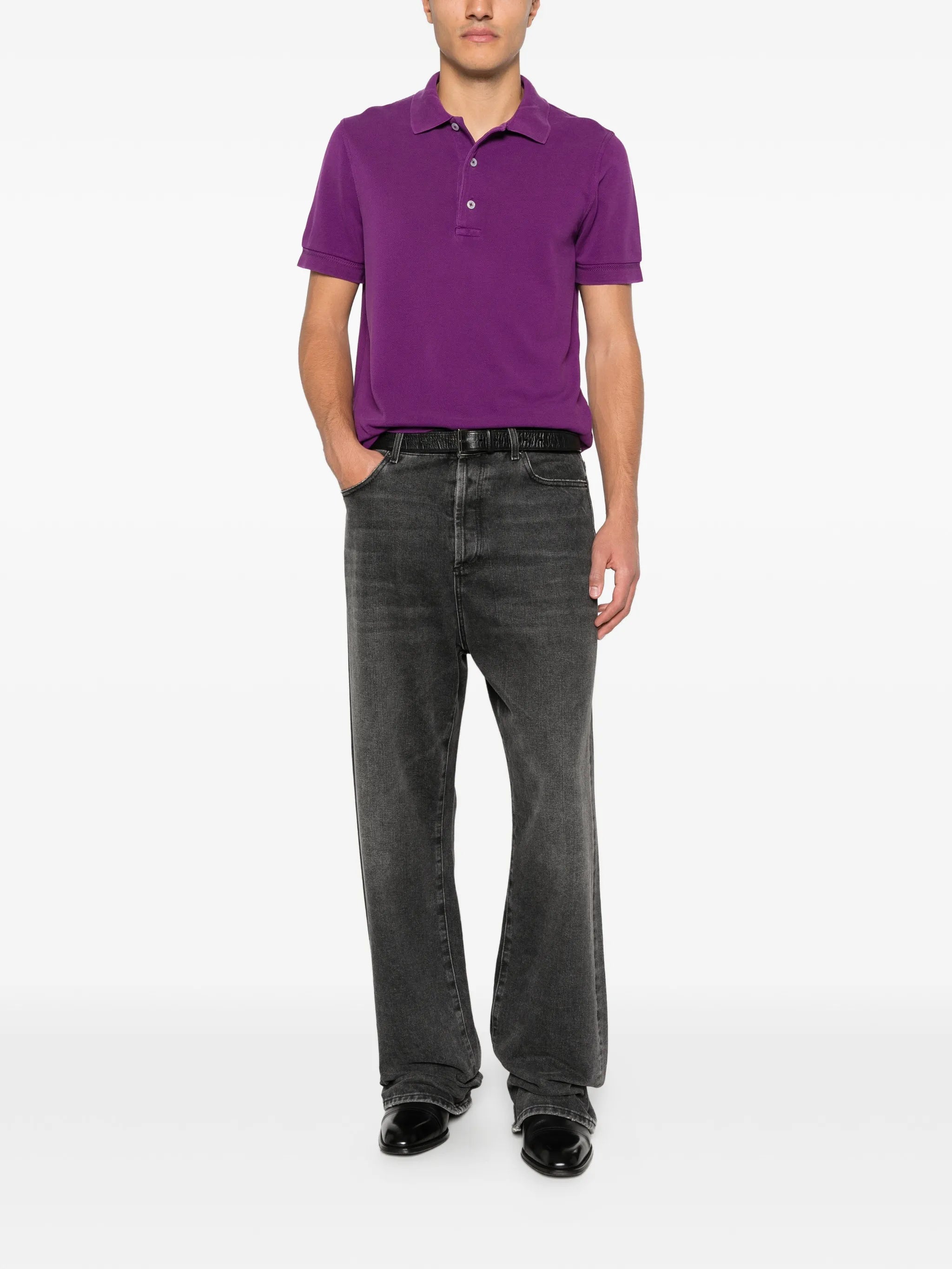 TOM FORD LYOCELL PIQUET SS POLO - BEYMEN