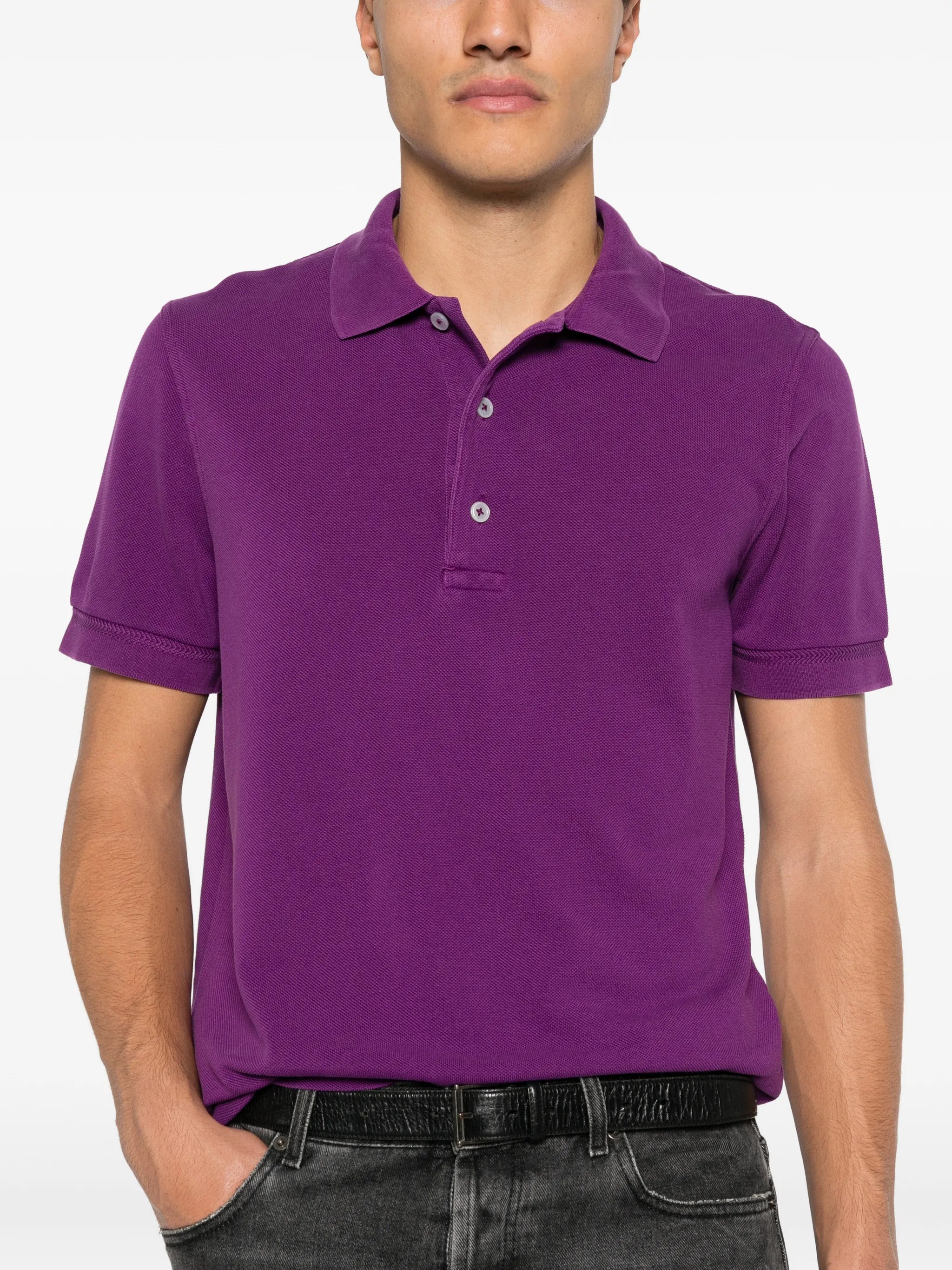 TOM FORD LYOCELL PIQUET SS POLO - BEYMEN