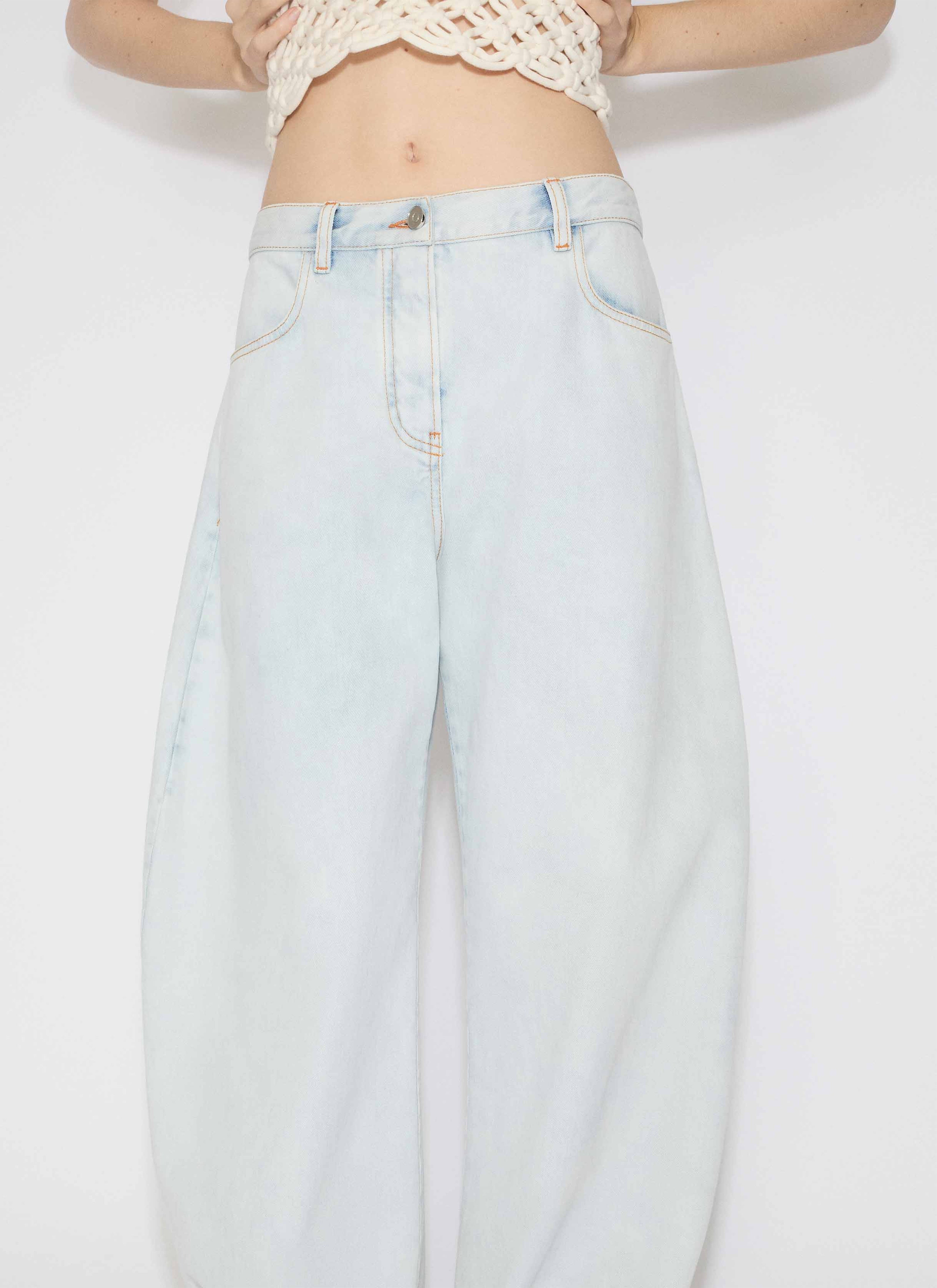 ALAIA LOW ROUND PANTS - BEYMEN