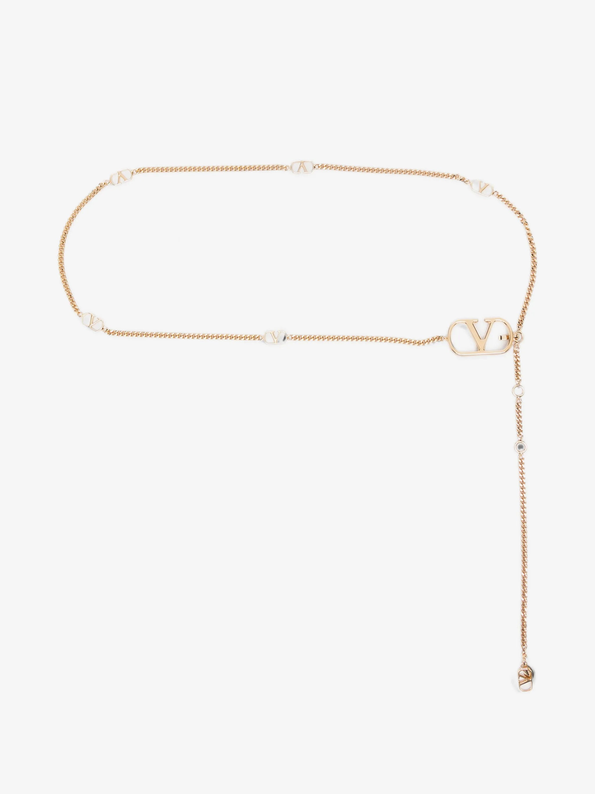 VALENTINO GARAVANI METAL CHAIN/LIGHT GOLD LOGO - BEYMEN