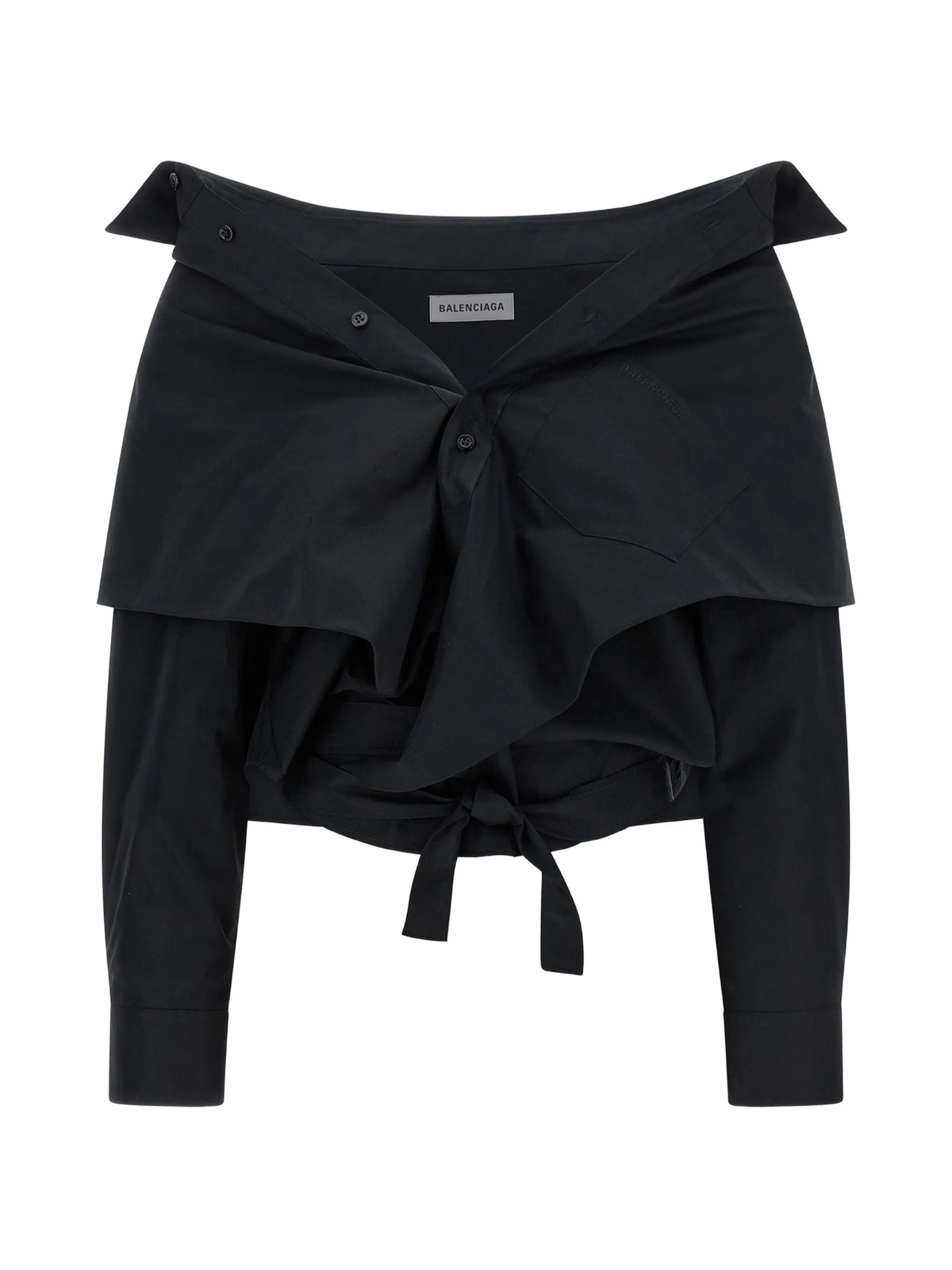 BALENCIAGA OFF SHOULDER SHIRT - BEYMEN