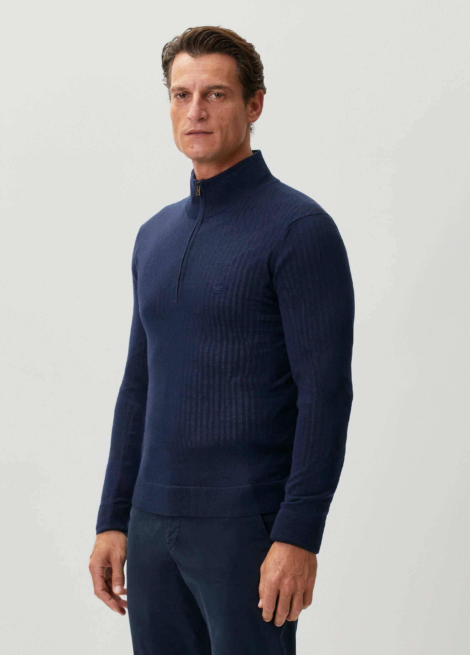 ETRO KNITTED QUARTER ZIP JUMPER - BEYMEN
