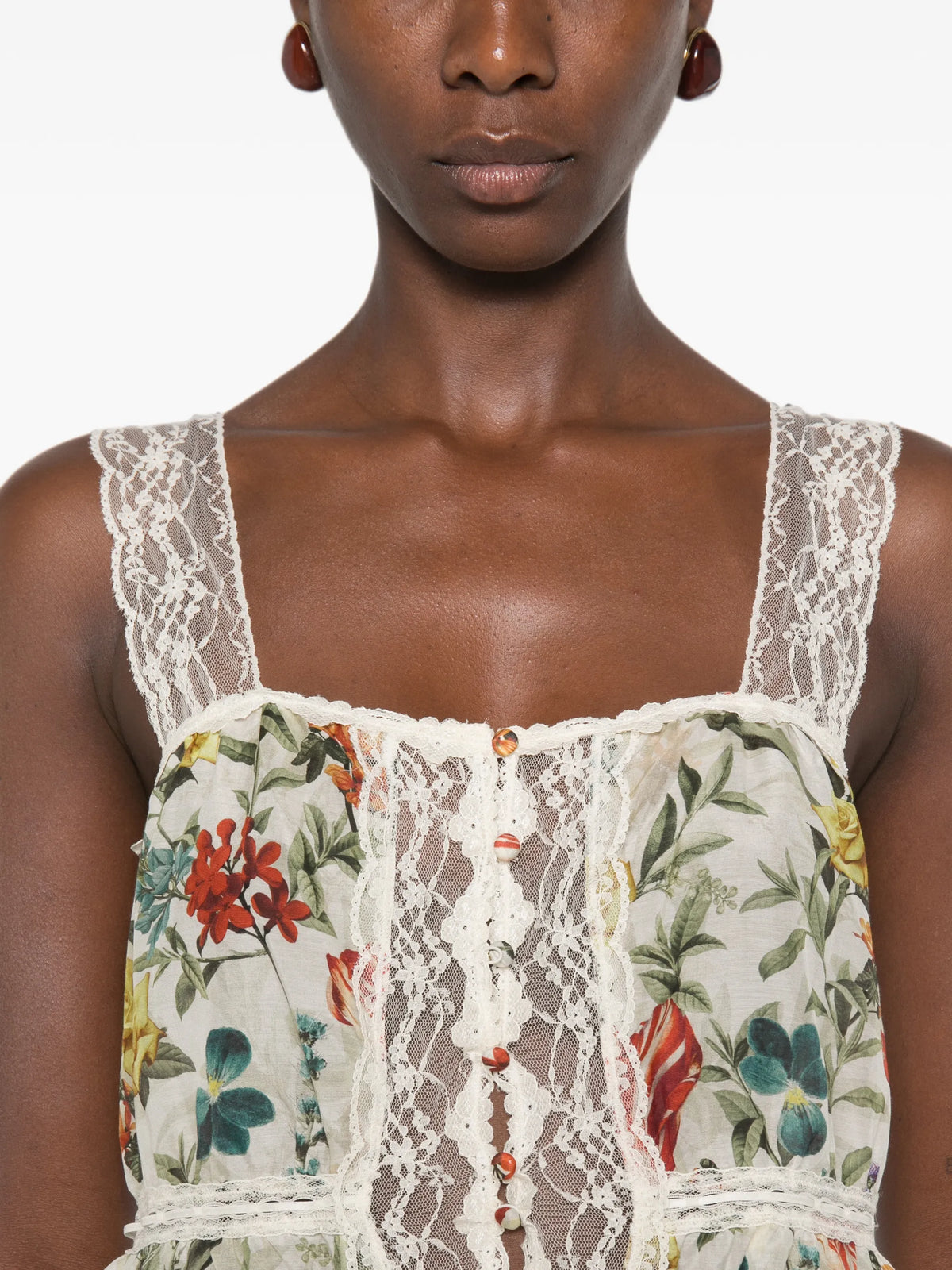 ALICE + OLIVIA ANNABETH SQ NK TOP - BEYMEN