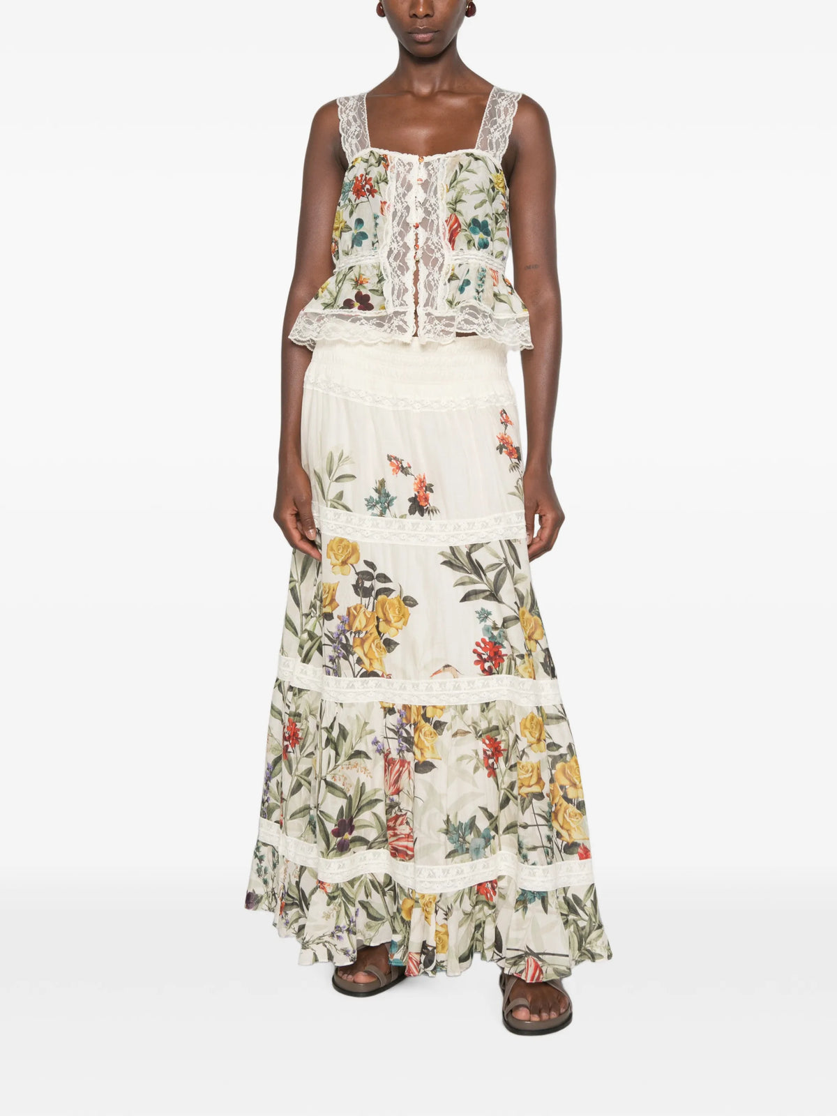 ALICE + OLIVIA ANNABETH SQ NK TOP - BEYMEN