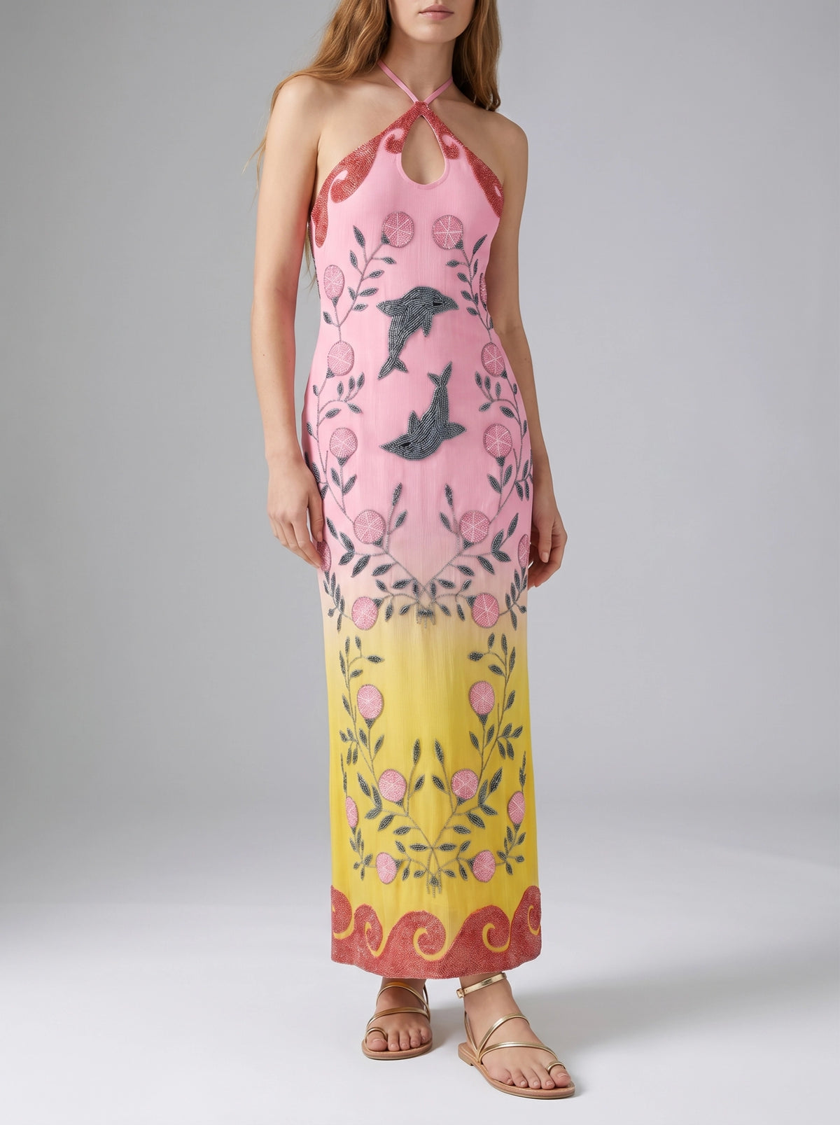 OCEANUS CITRUS MAXI DRES - BEYMEN