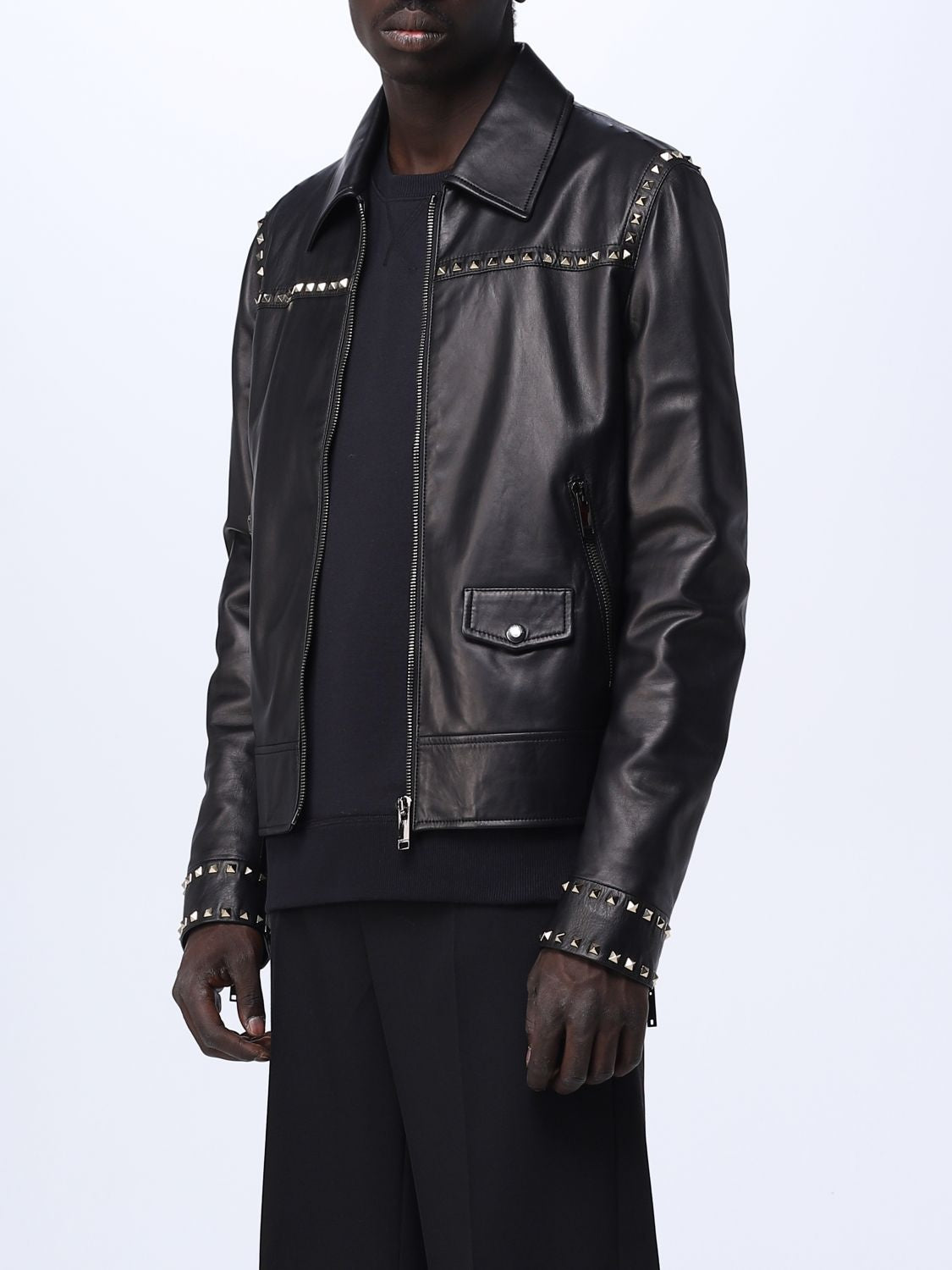 VALENTINO LEATHER JACKET - BEYMEN