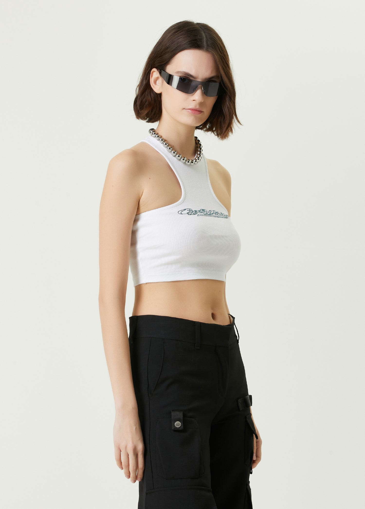 OFF-WHITE BLING BASEBALL ROWING TOP - BEYMEN