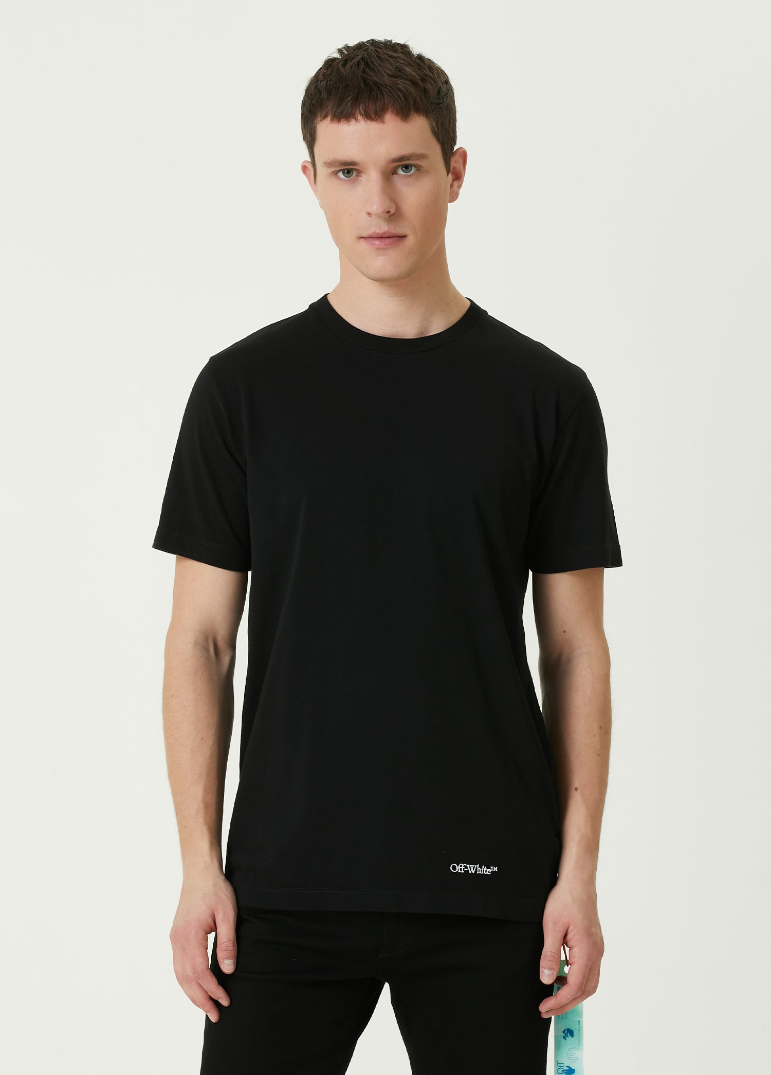 OFF WHITE SCRIBBLE DIAG SLIM SS T-SHIRT - BEYMEN