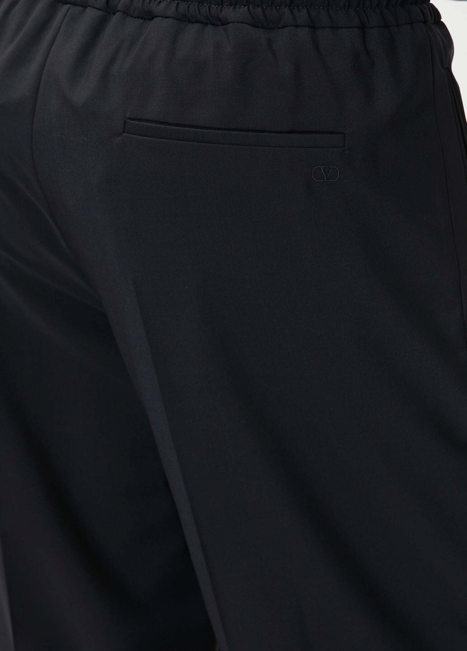 VALENTINO GARAVANI PANTALONE RICAMO V LOGO - BEYMEN