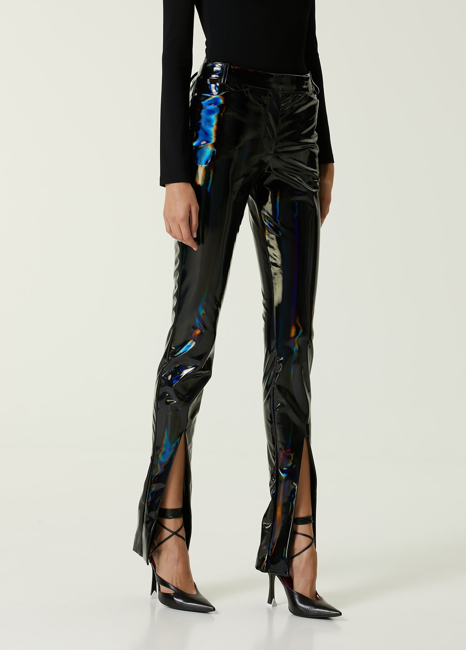 THE ATTICO PANTS PATENT JERSEY - BEYMEN
