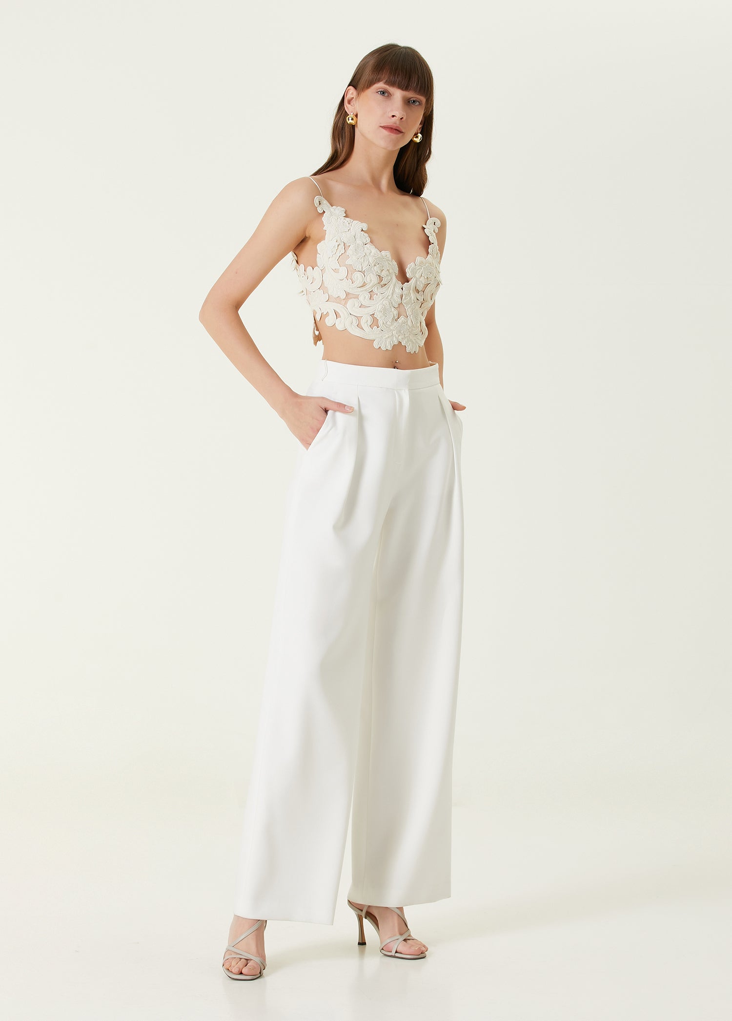 ZIMMERMAN SENSORY VELVET LACE BODICE - BEYMEN
