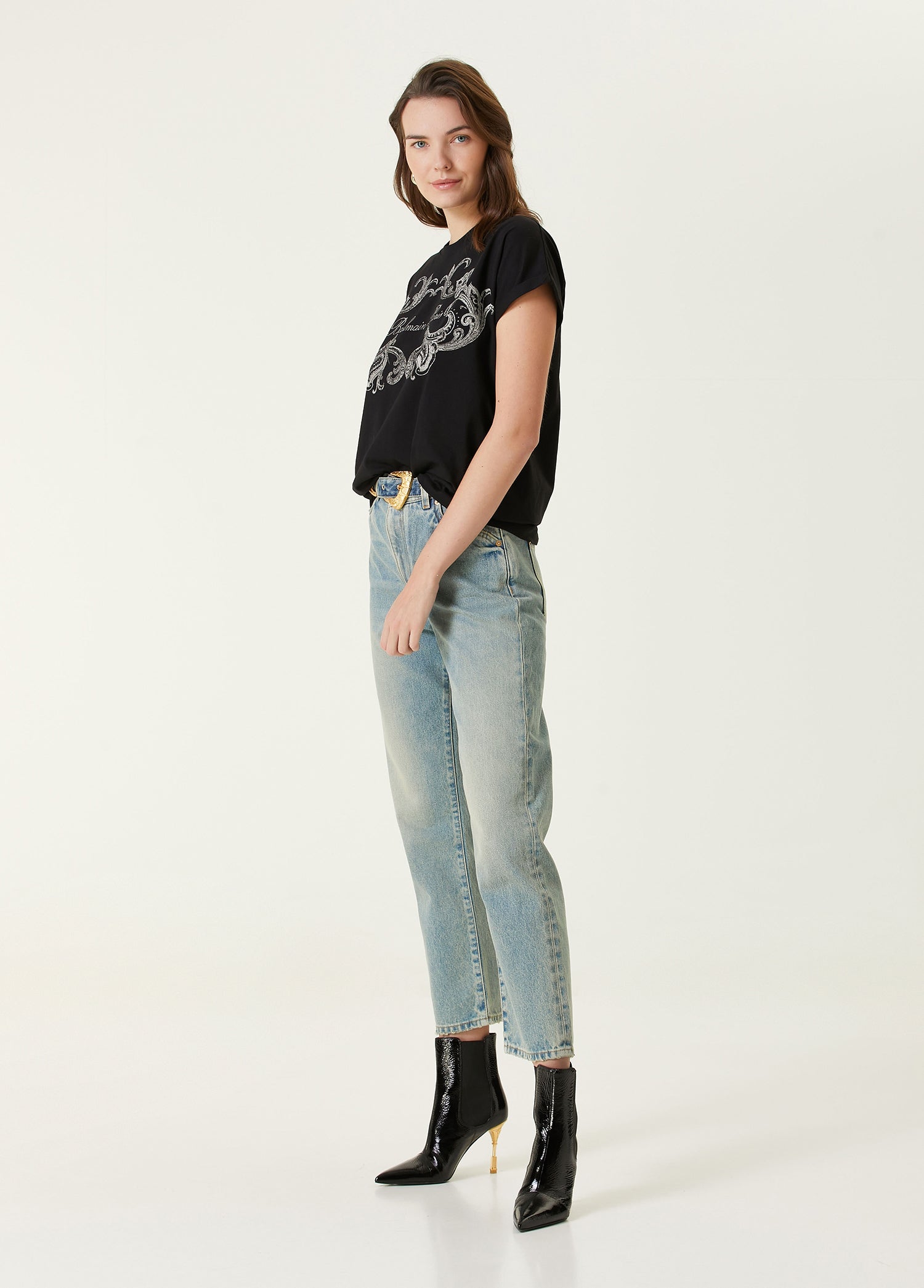 BALMAIN PAISLEY PRINT T-SHIRT - BEYMEN