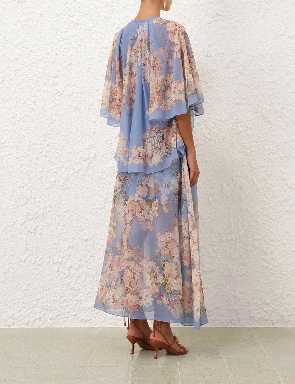 ZIMMERMAN CASCADIAN TIERED MAXI DRESS - BEYMEN