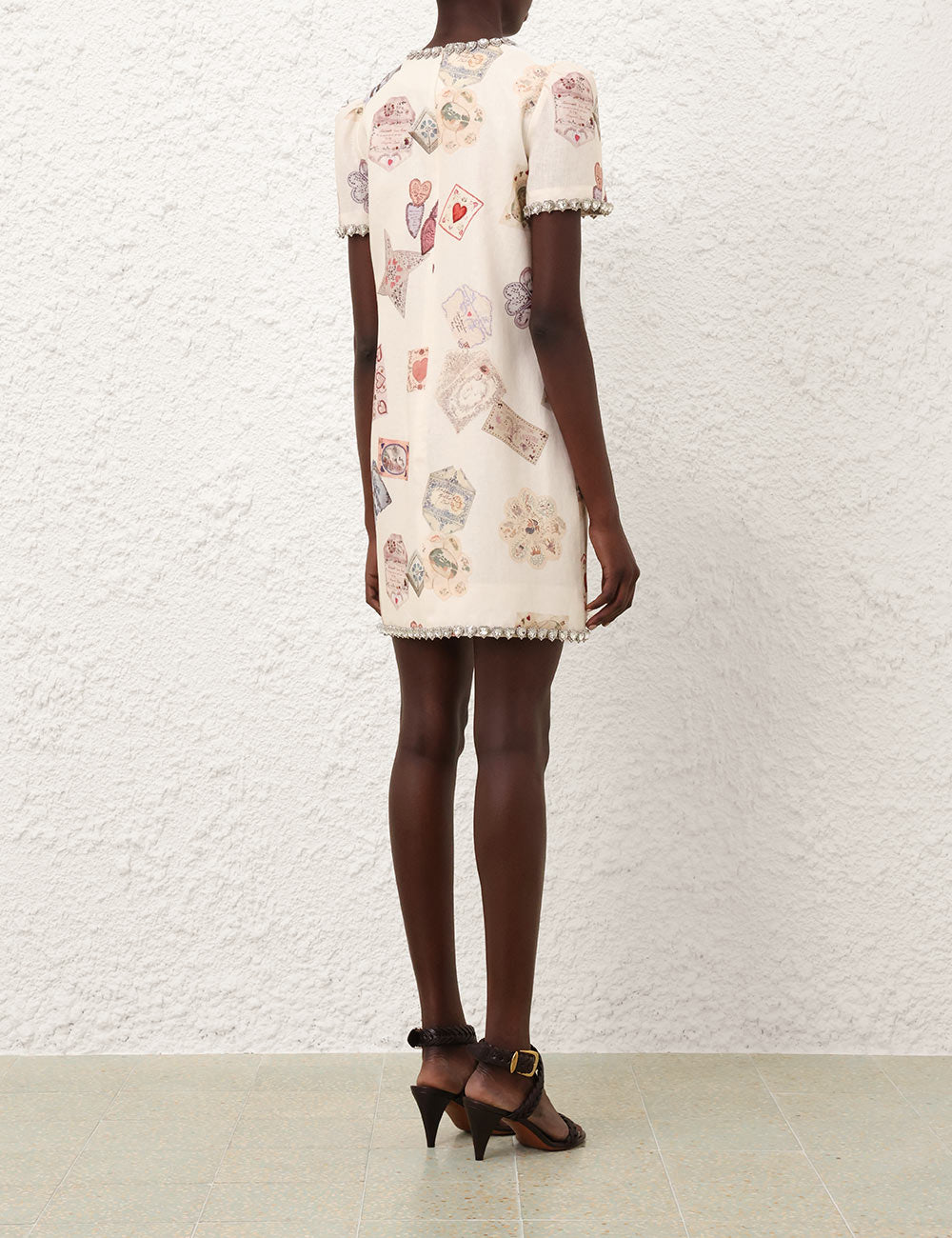 ZIMMERMAN HYPNOTIC JEWELLED SHIFT DRESS - BEYMEN