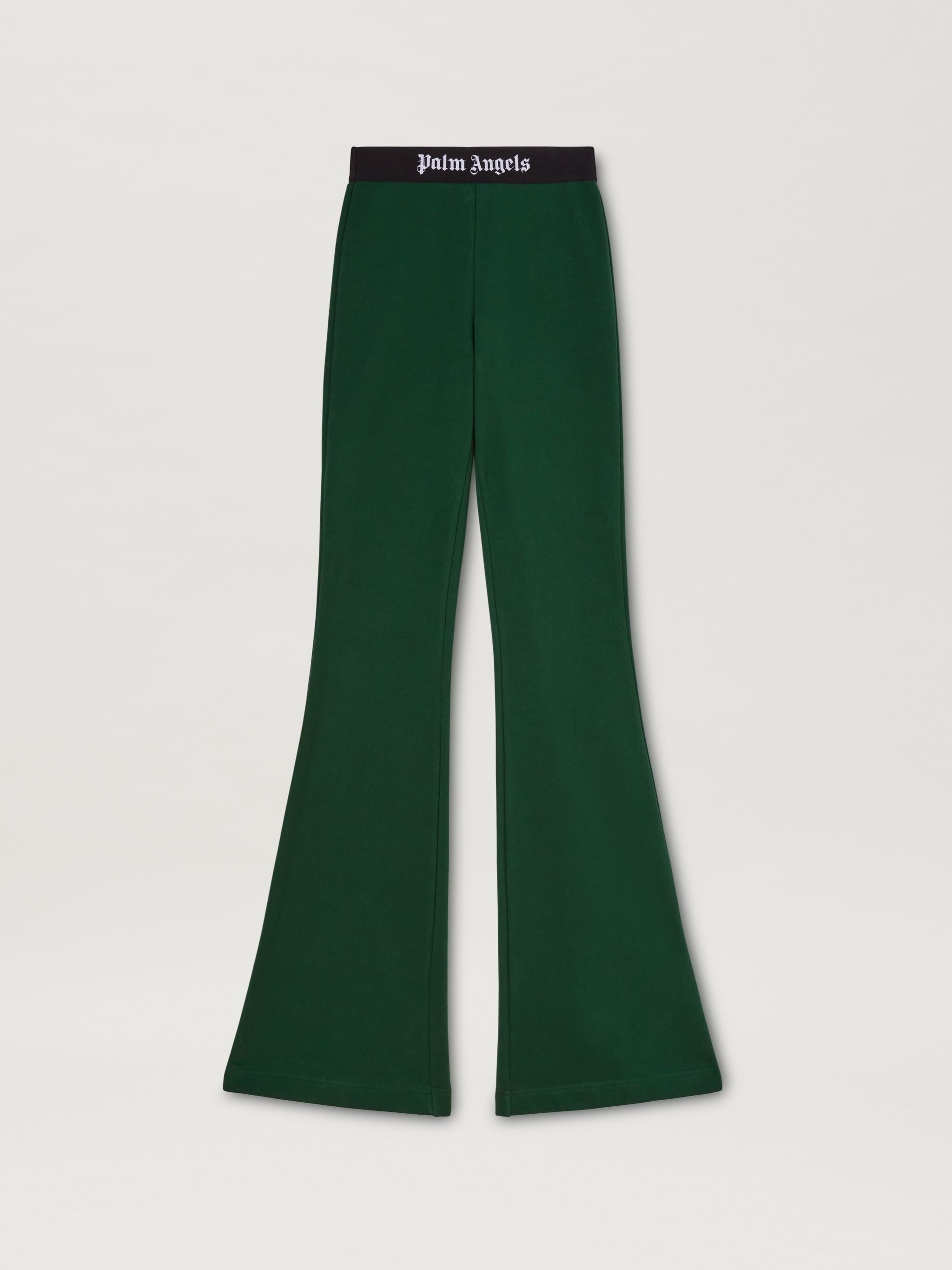 PALM ANGELS LOGO TAPE FLARE SWEATPANTS - BEYMEN