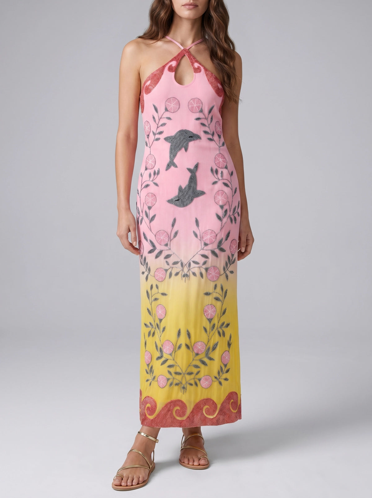 OCEANUS CITRUS MAXI DRES - BEYMEN