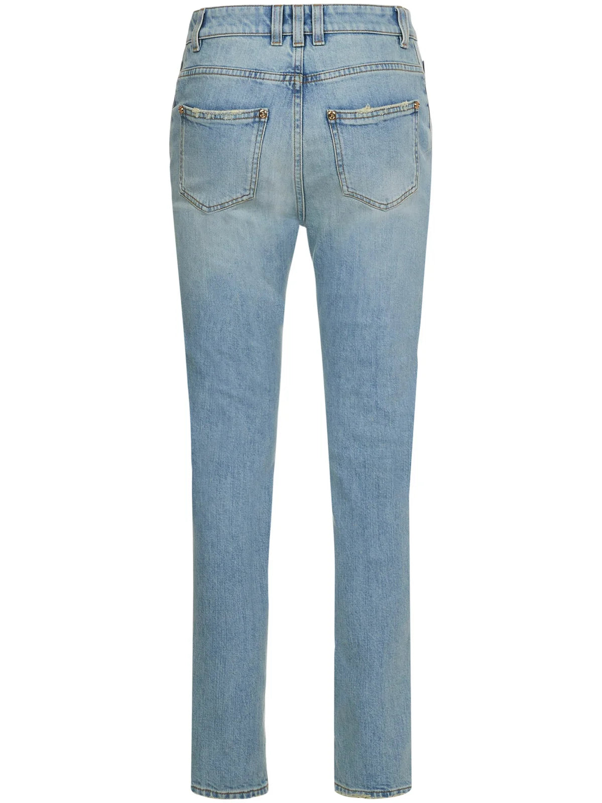 BALMAIN 8 BTN VINTAGE SLIM JEANS - BEYMEN