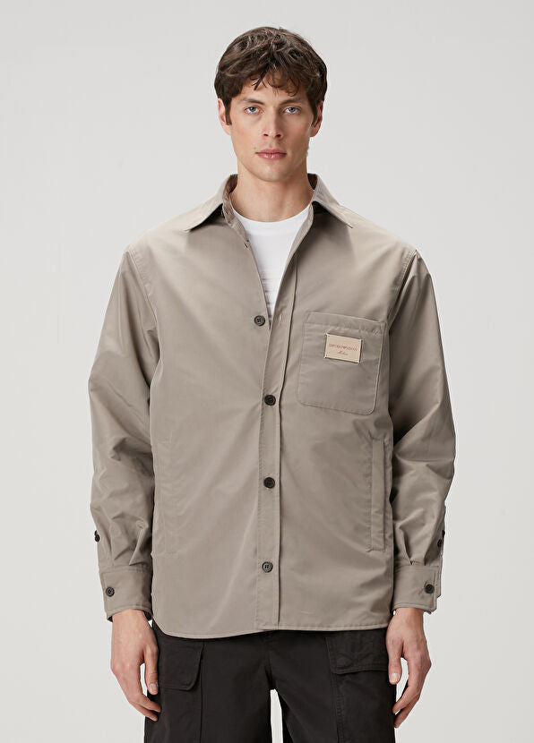 EMPORIO ARMANI NYLON SHIRT JACKET - BEYMEN