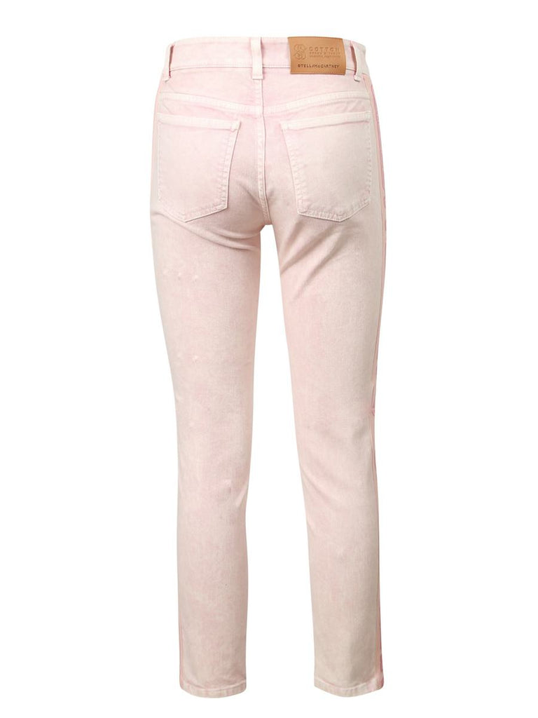 STELLA MCCARTNEY SKINNY BOYFRIEND PEACH LOGO - BEYMEN