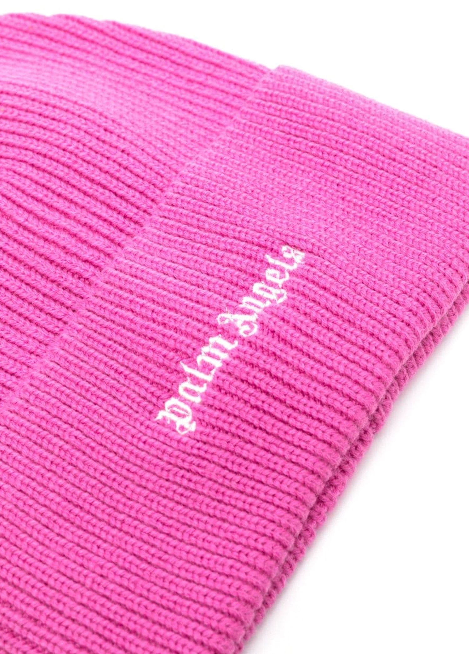 PALM ANGELS CLASSIC LOGO RIBBED BEANIE - BEYMEN