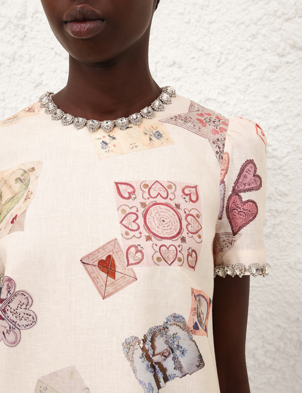 ZIMMERMAN HYPNOTIC JEWELLED SHIFT DRESS - BEYMEN