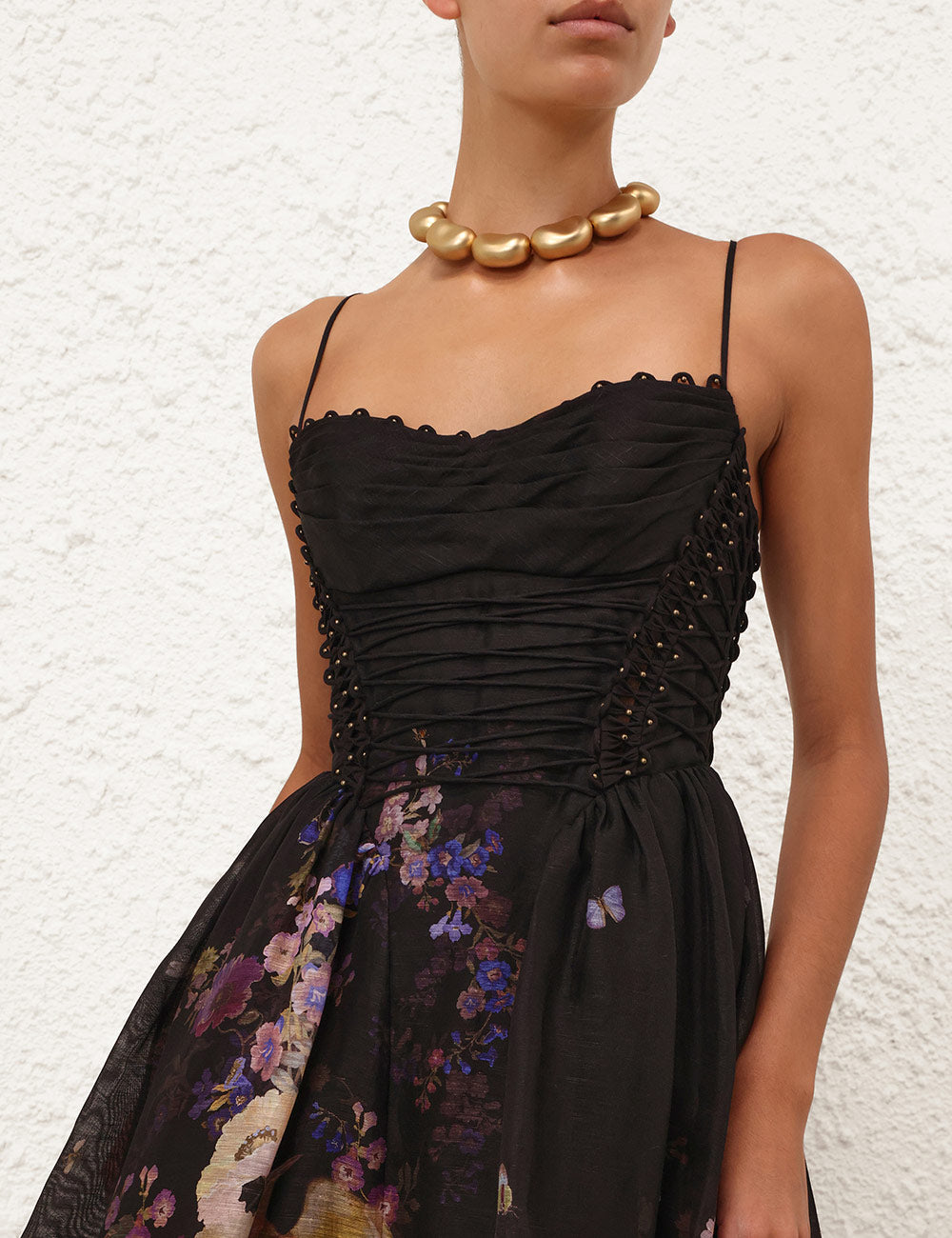 ZIMMERMAN LUNA BEADED PICNIC DRESS - BEYMEN