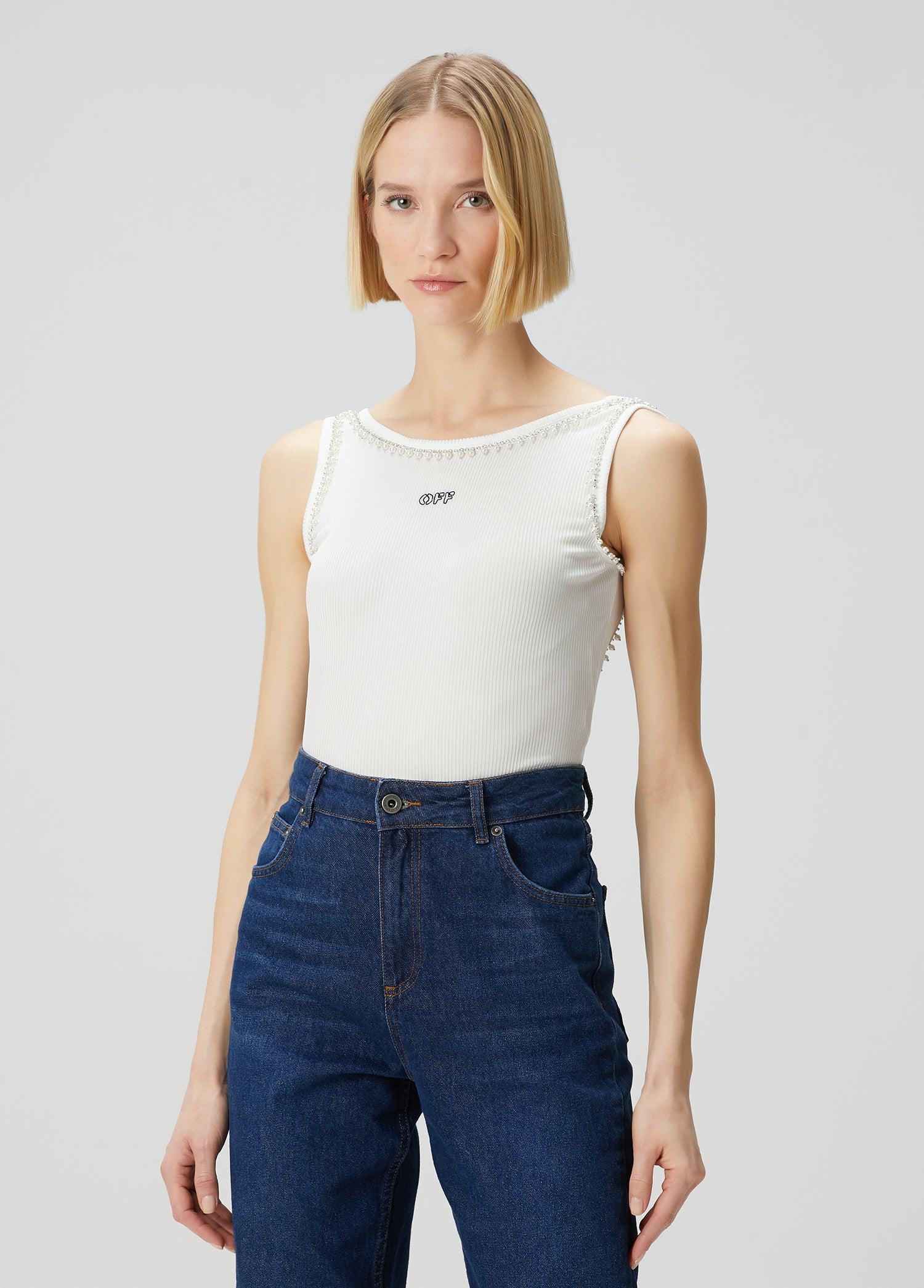OFF-WHITE TANK TOP - BEYMEN