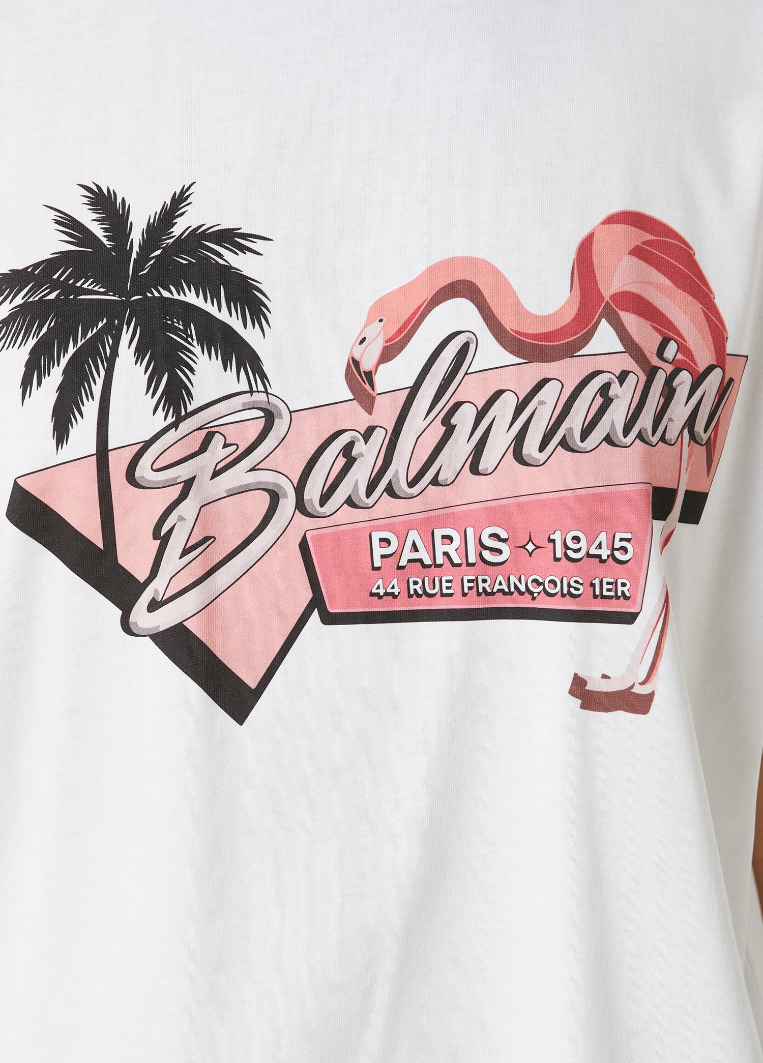 BALMAIN BALMAIN FLAMINGO PRINT - BEYMEN