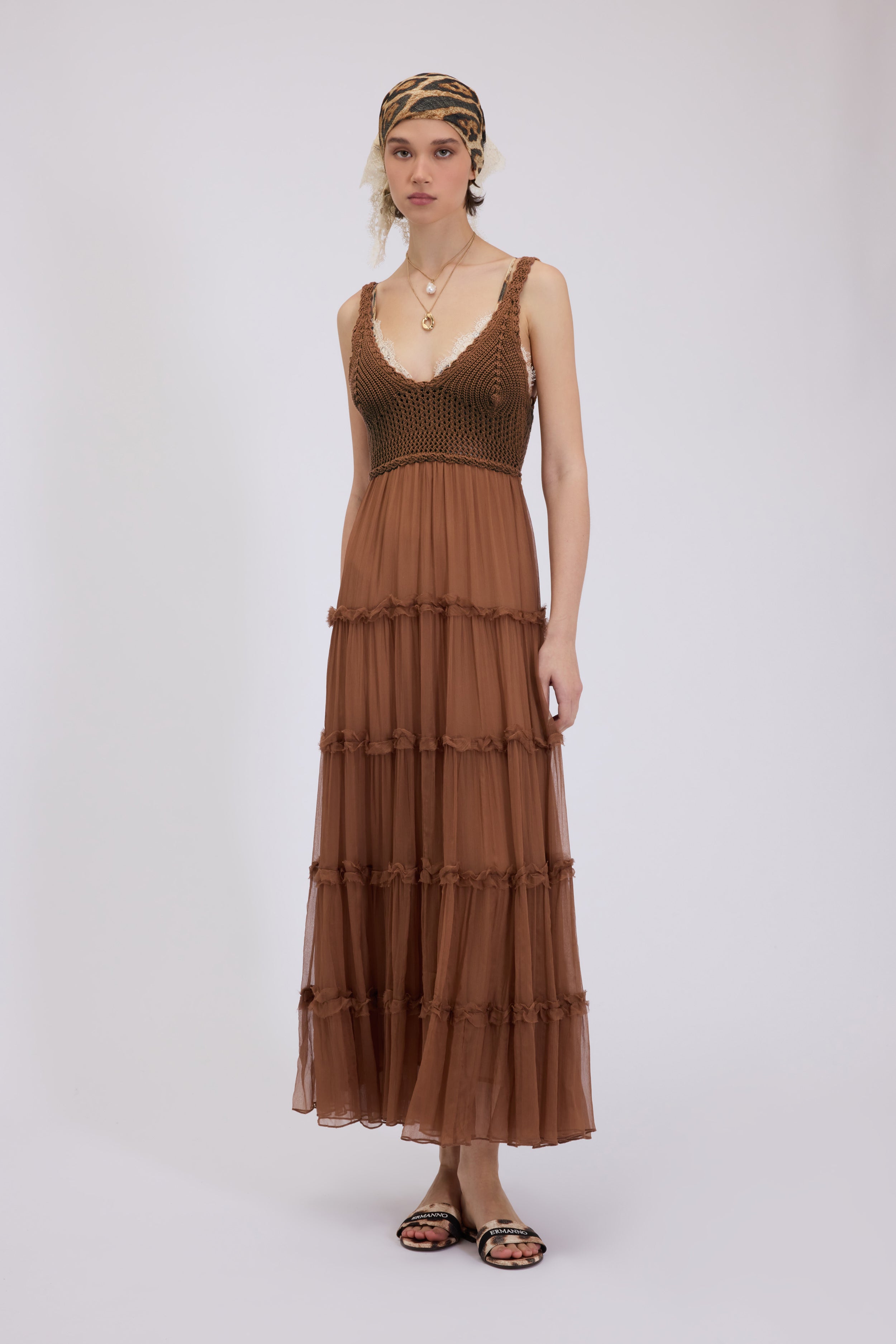 ERMANNO FIRENZE ABITO LUNGO SENZA MANICA - BEYMEN