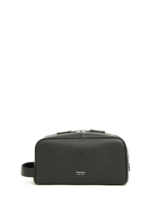 TOM FORD SUPPLE GRAIN LEATHER WASH BAG - BEYMEN