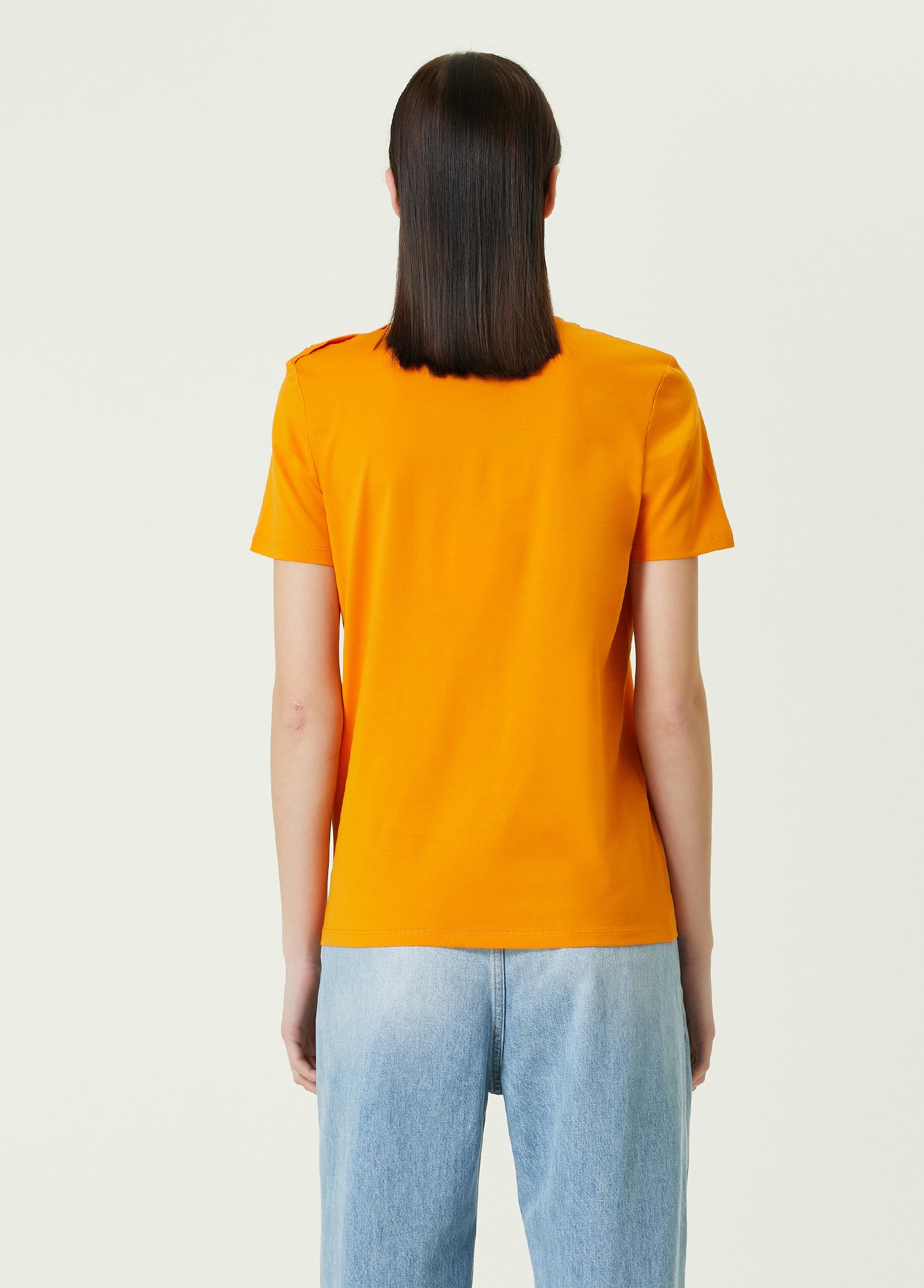 BALMAIN 3 BTN LOGO SS T-SHIRT - BEYMEN