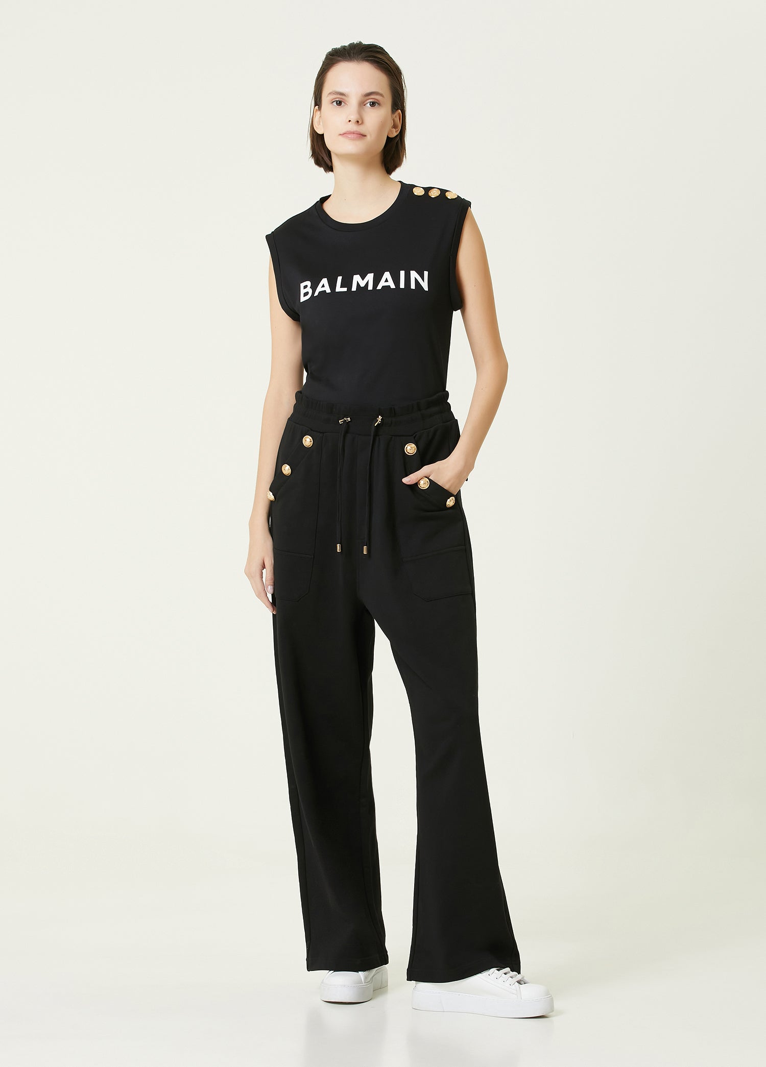 BALMAIN BUTTONED SWEATPANT - BEYMEN