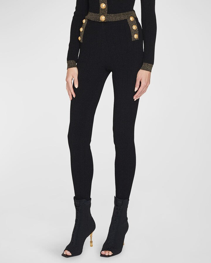 BALMAIN 6 BTN LEGGINGS - BEYMEN