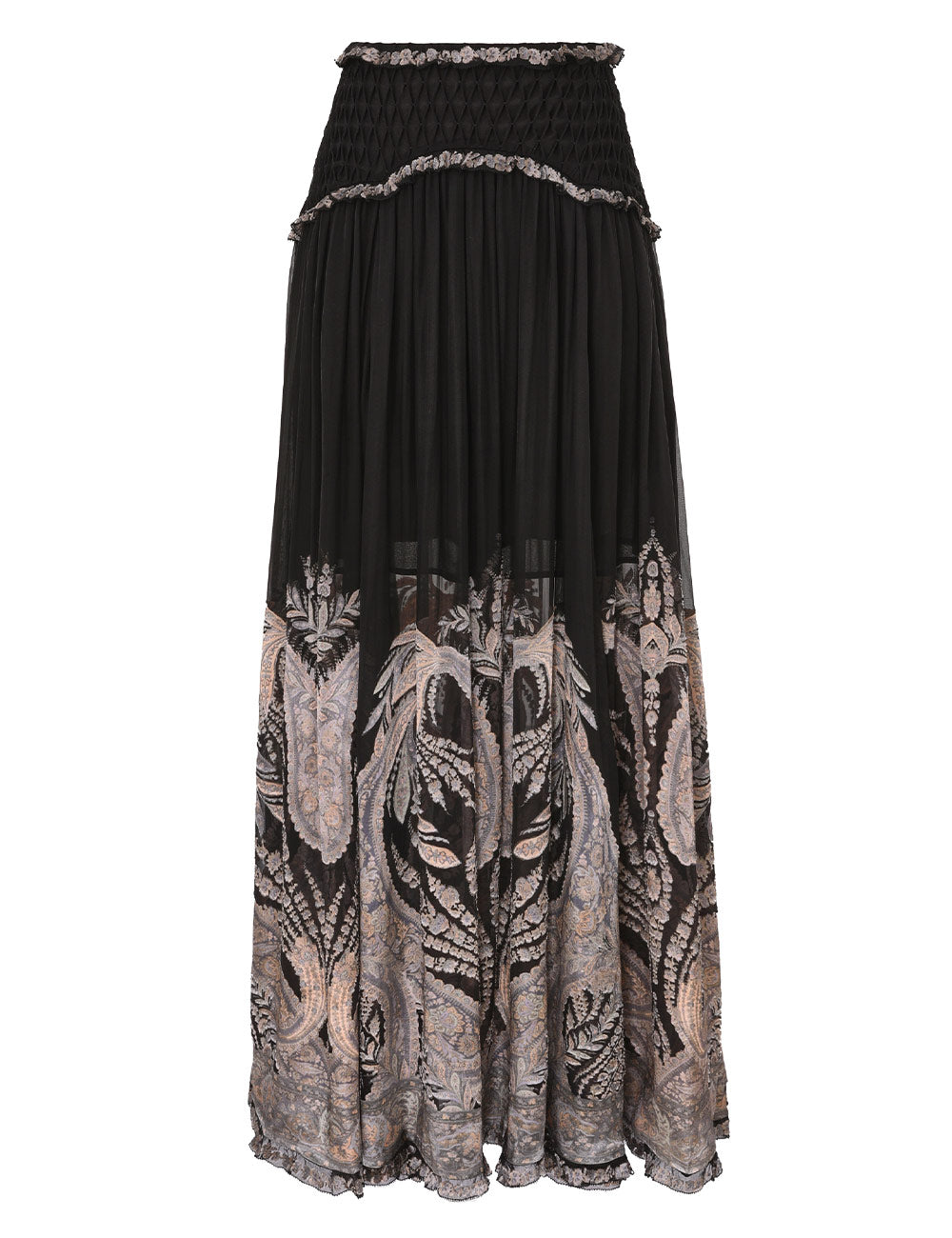 ZIMMERMAN HYPNOTIC BURNOUT MAXI SKIRT - BEYMEN
