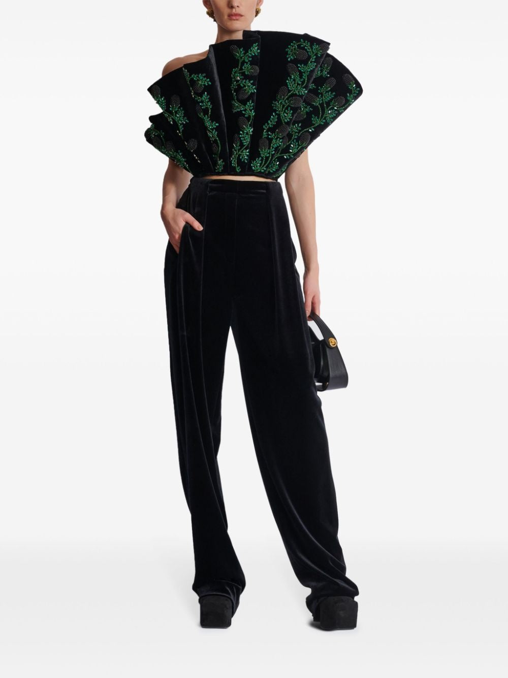 BALMAIN VELVET PANTS - BEYMEN