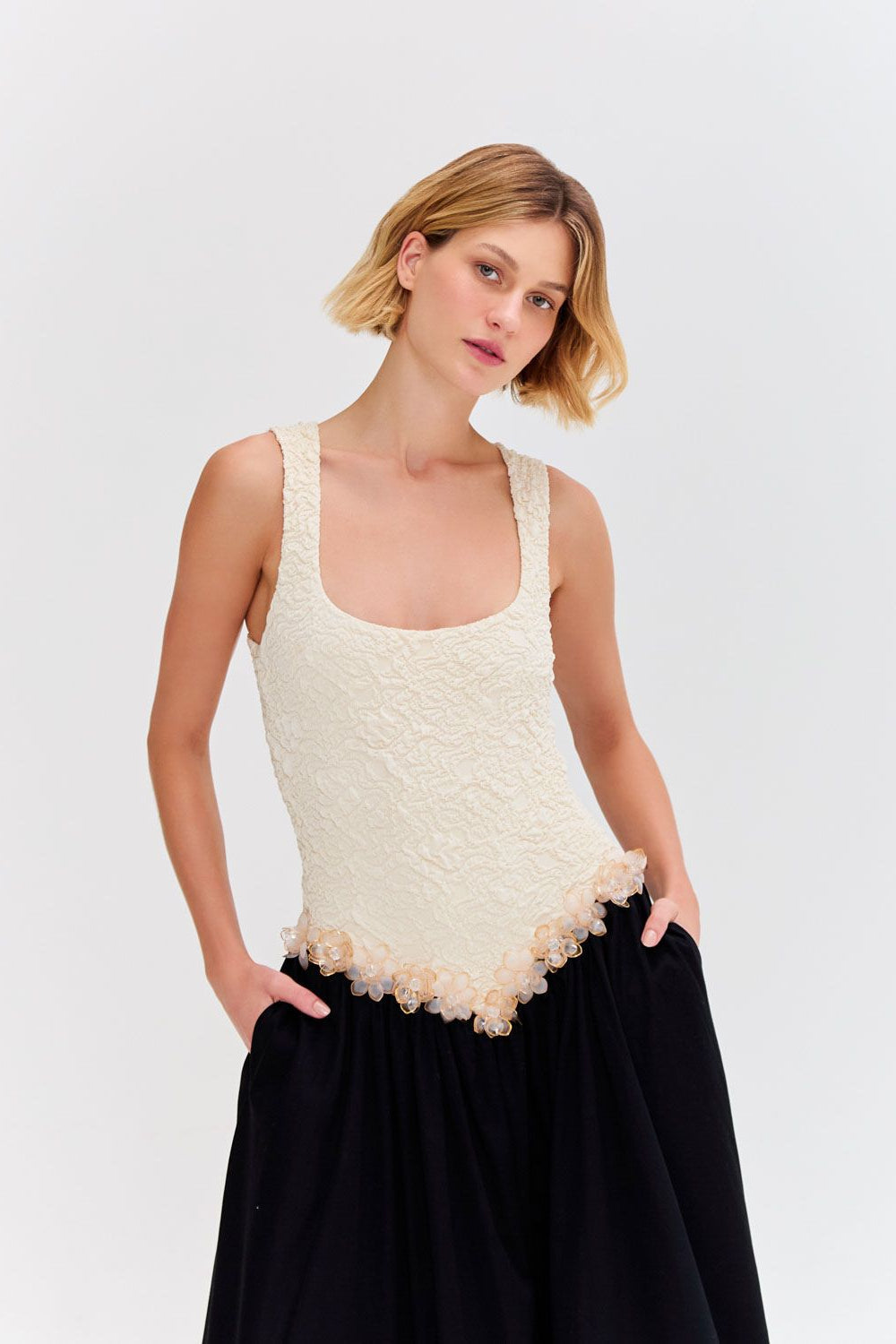 PATBO JACQUARD MIDI DRESS