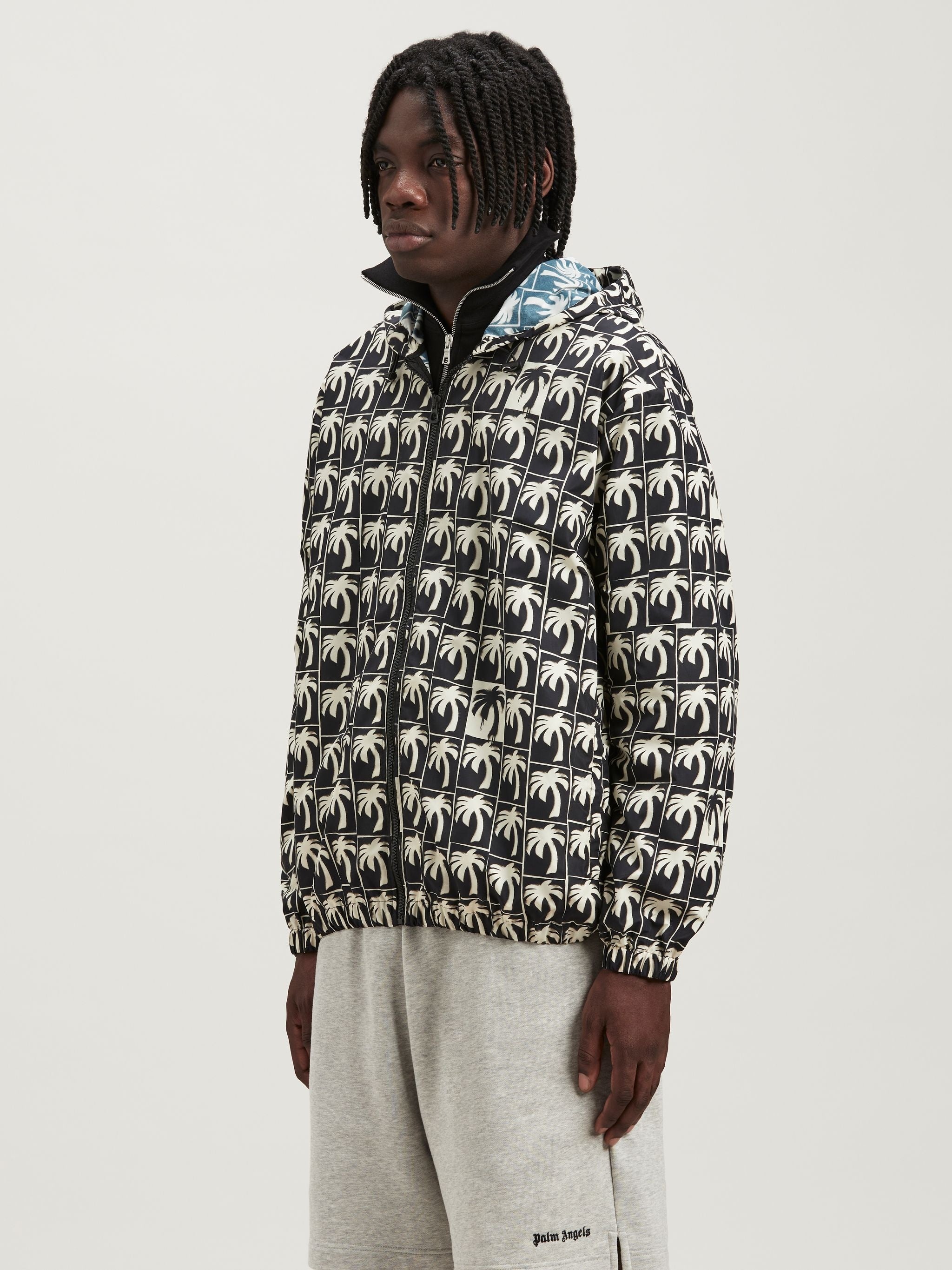 PALM ANGELS DRIPPING PALM WINDBREAKER - BEYMEN