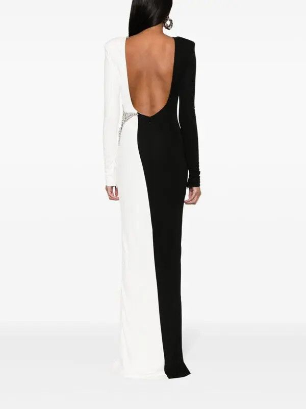 BALMAIN JERSEY LONG DRESS - BEYMEN
