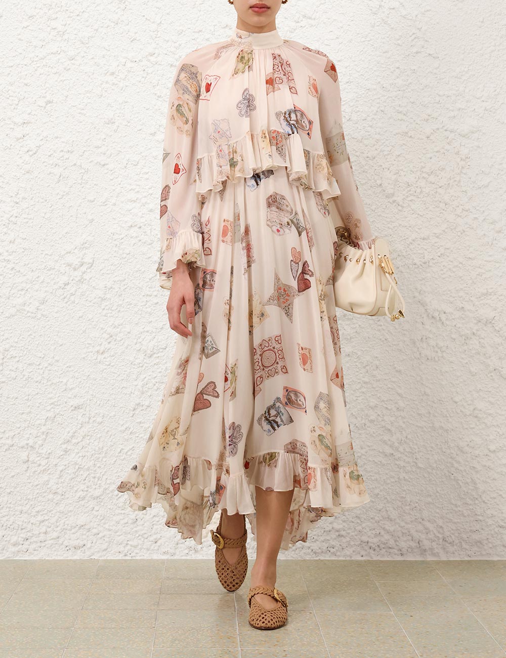 ZIMMERMAN HYPNOTIC FLUTTER DRESS