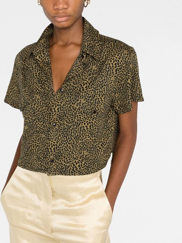 YSL Cropped Shirt