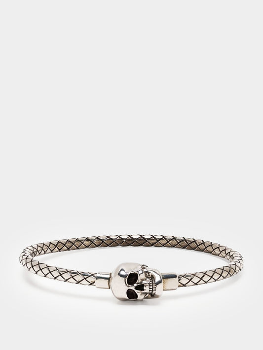 ALEXANDER MCQUEEN METAL CORD BRACELET - BEYMEN