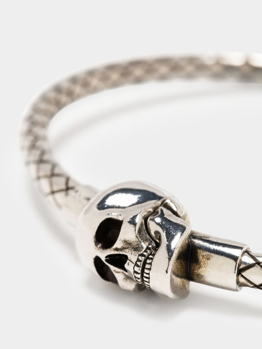 ALEXANDER MCQUEEN METAL CORD BRACELET - BEYMEN