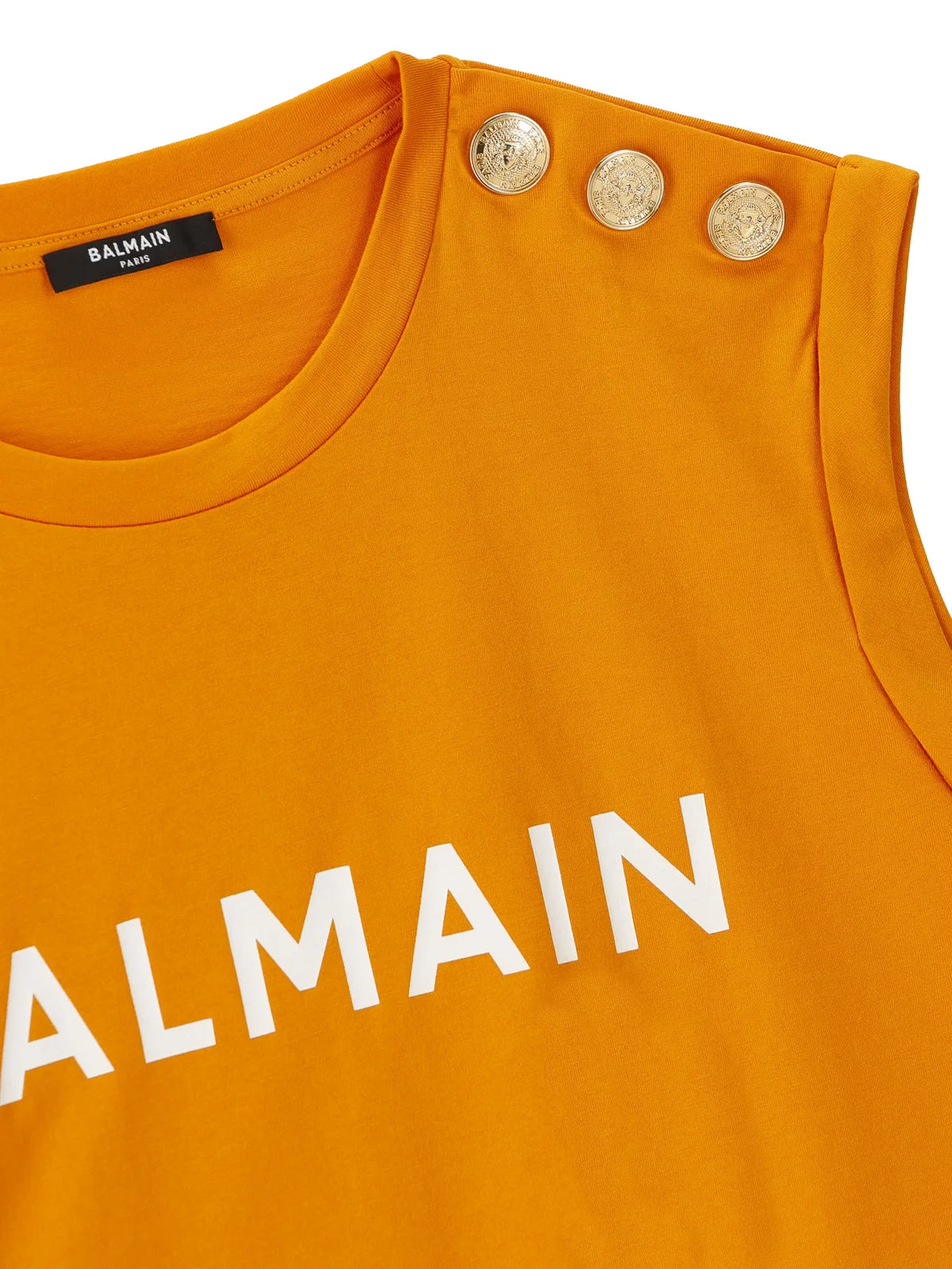 BALMAIN 3 BTN LOGO TANK TOP - BEYMEN