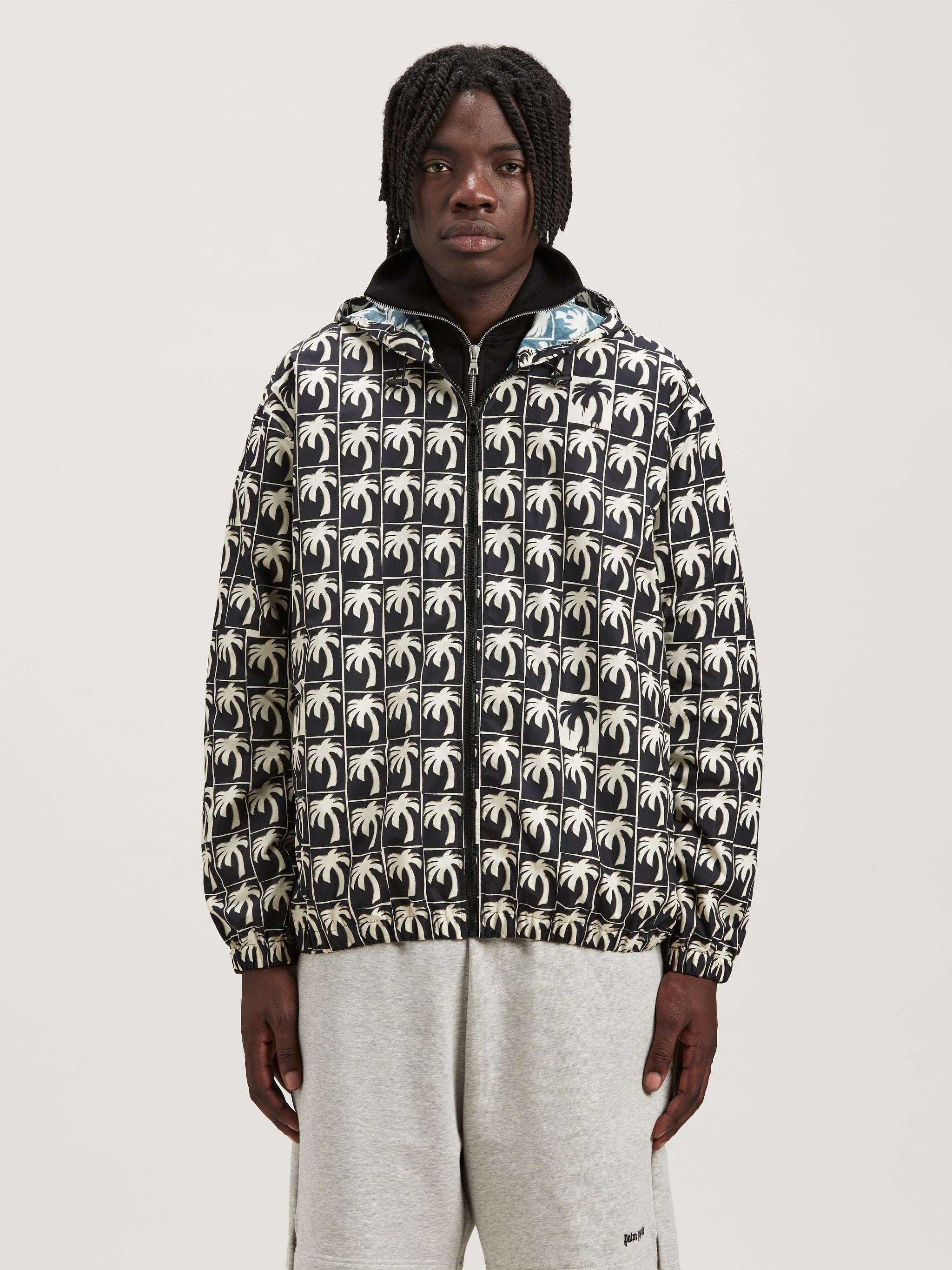 PALM ANGELS DRIPPING PALM WINDBREAKER - BEYMEN
