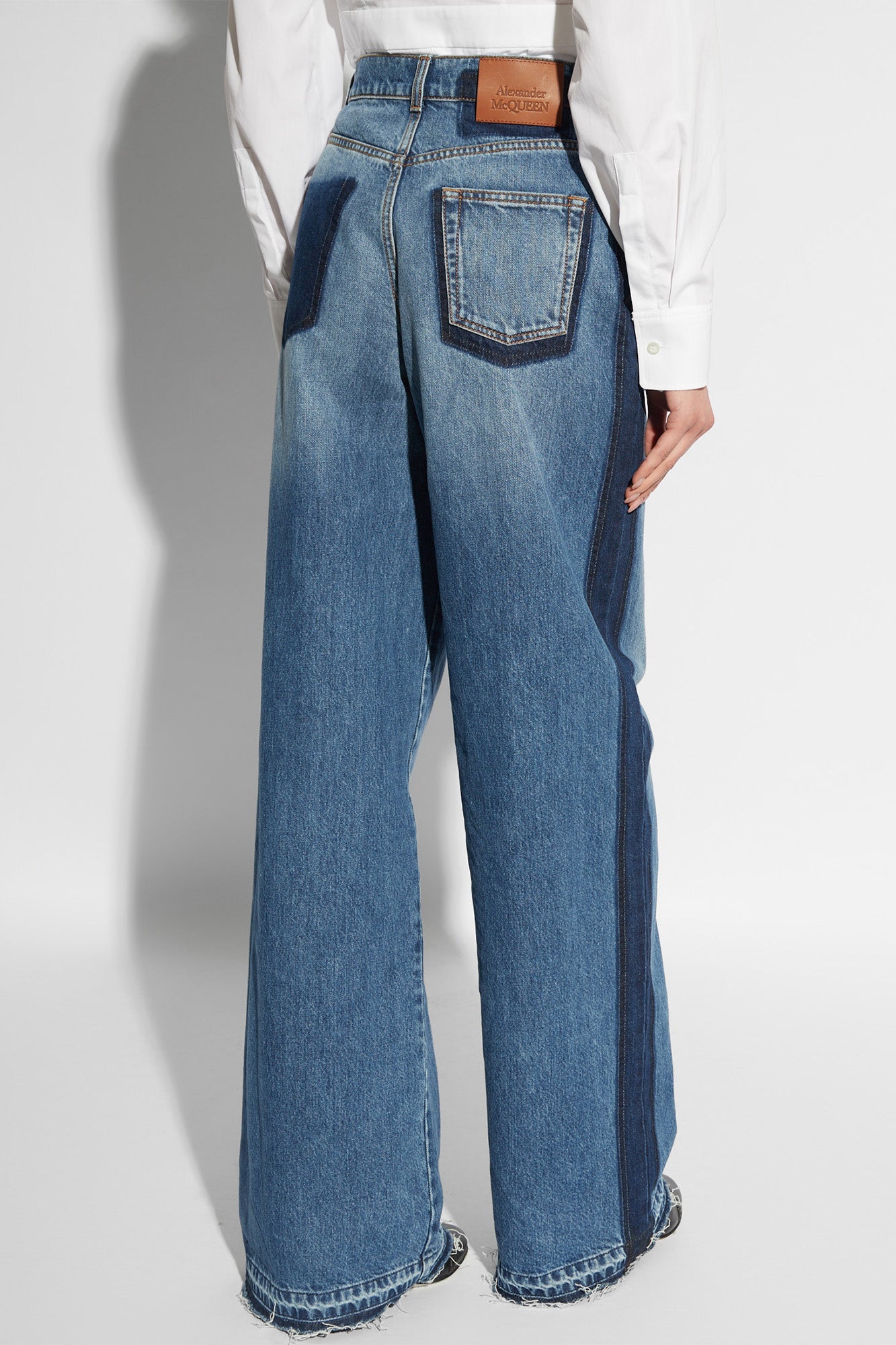 Alexander Mcqueen WideLeg Denim Pants