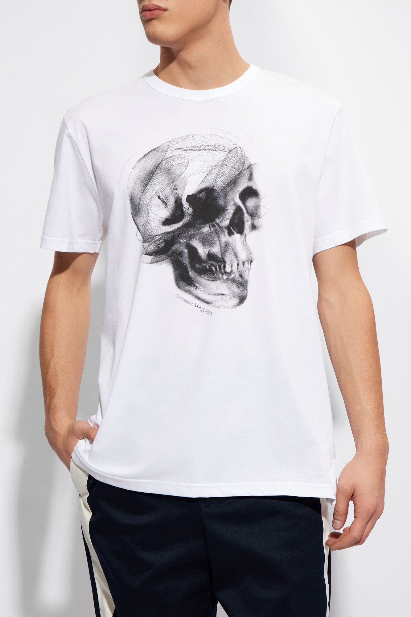 Alexander Mcqueen Dragonfly Skull T-shirt