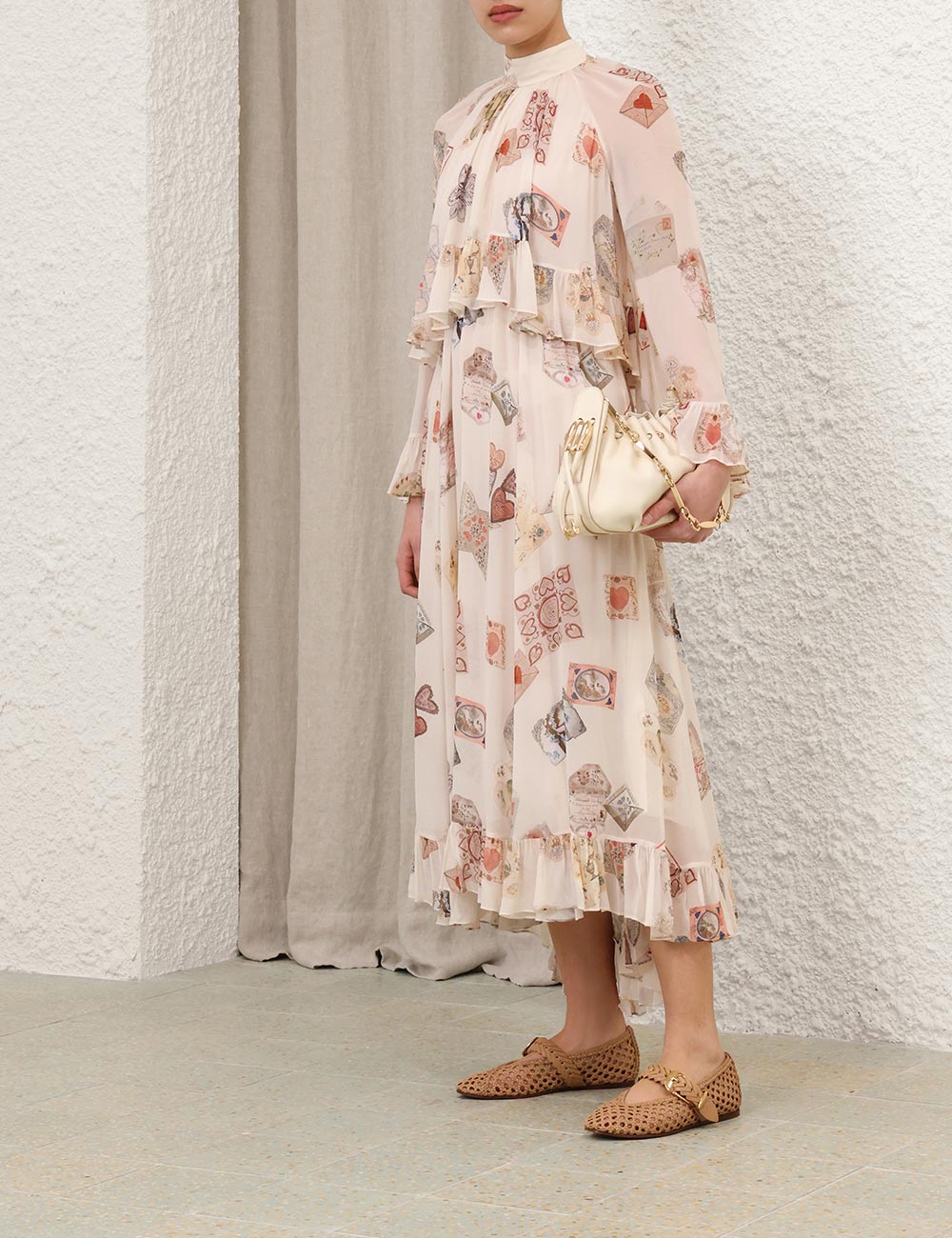 ZIMMERMAN HYPNOTIC FLUTTER DRESS - BEYMEN