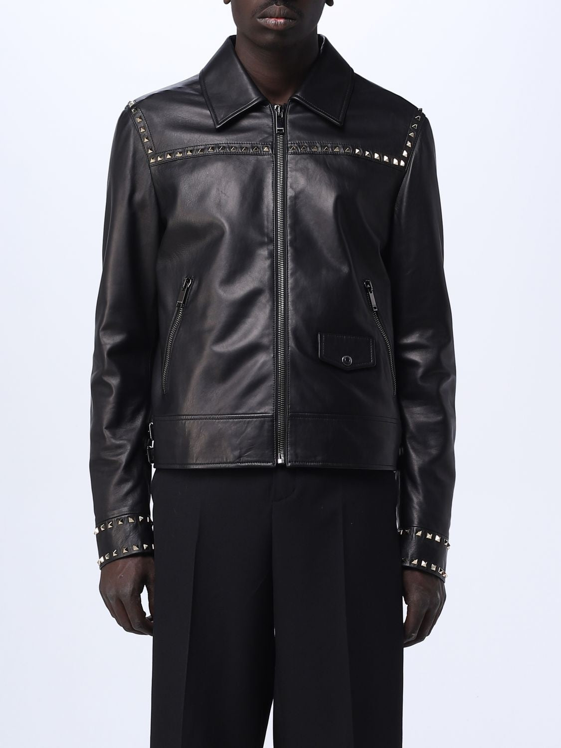 VALENTINO LEATHER JACKET - BEYMEN