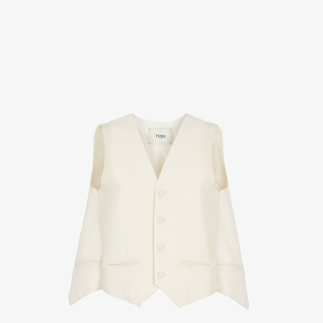 FENDI GILET TRICOTINE WOOL - BEYMEN